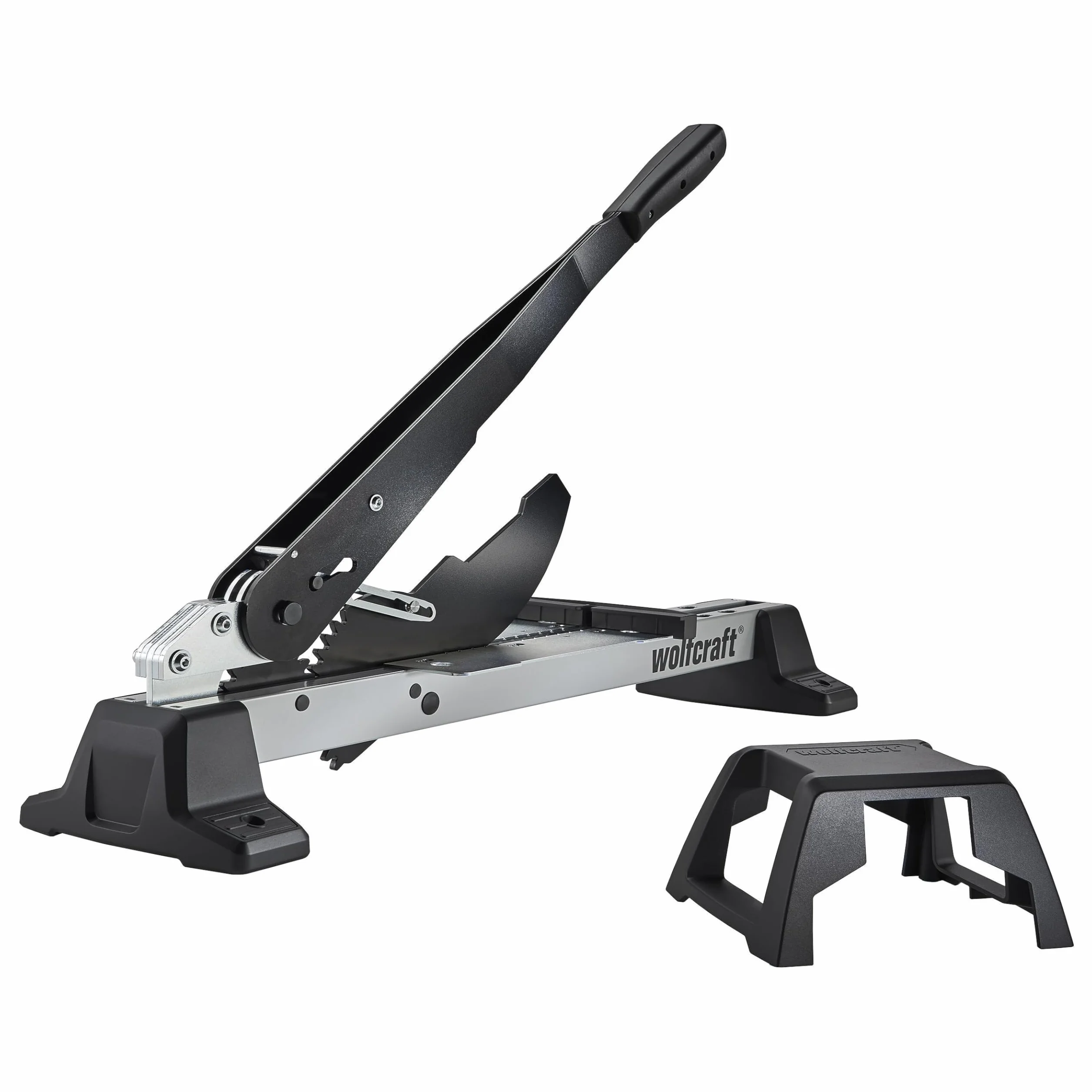 wolfcraft I Przecinarka do winylu i laminatu VLC 1000 I 6940000 I do podłóg winylowych, laminowanych i designerskich I do grubości materiału do 14 mm i szerokości 370 mm I również do desek podłogowych ze zintegrowaną izolacją akustyczną