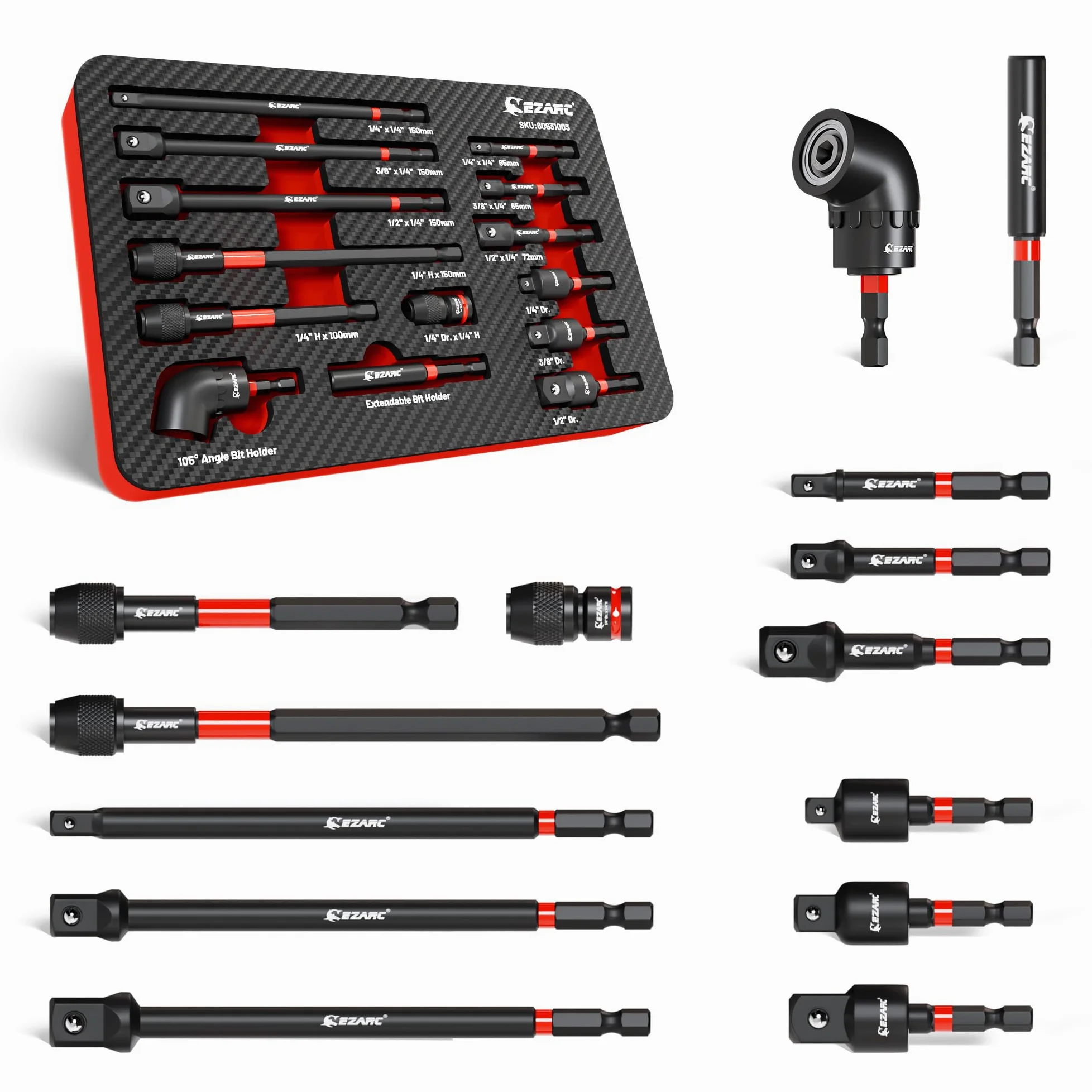 EZARC 14 szt. Impact Socket Accessory Set
