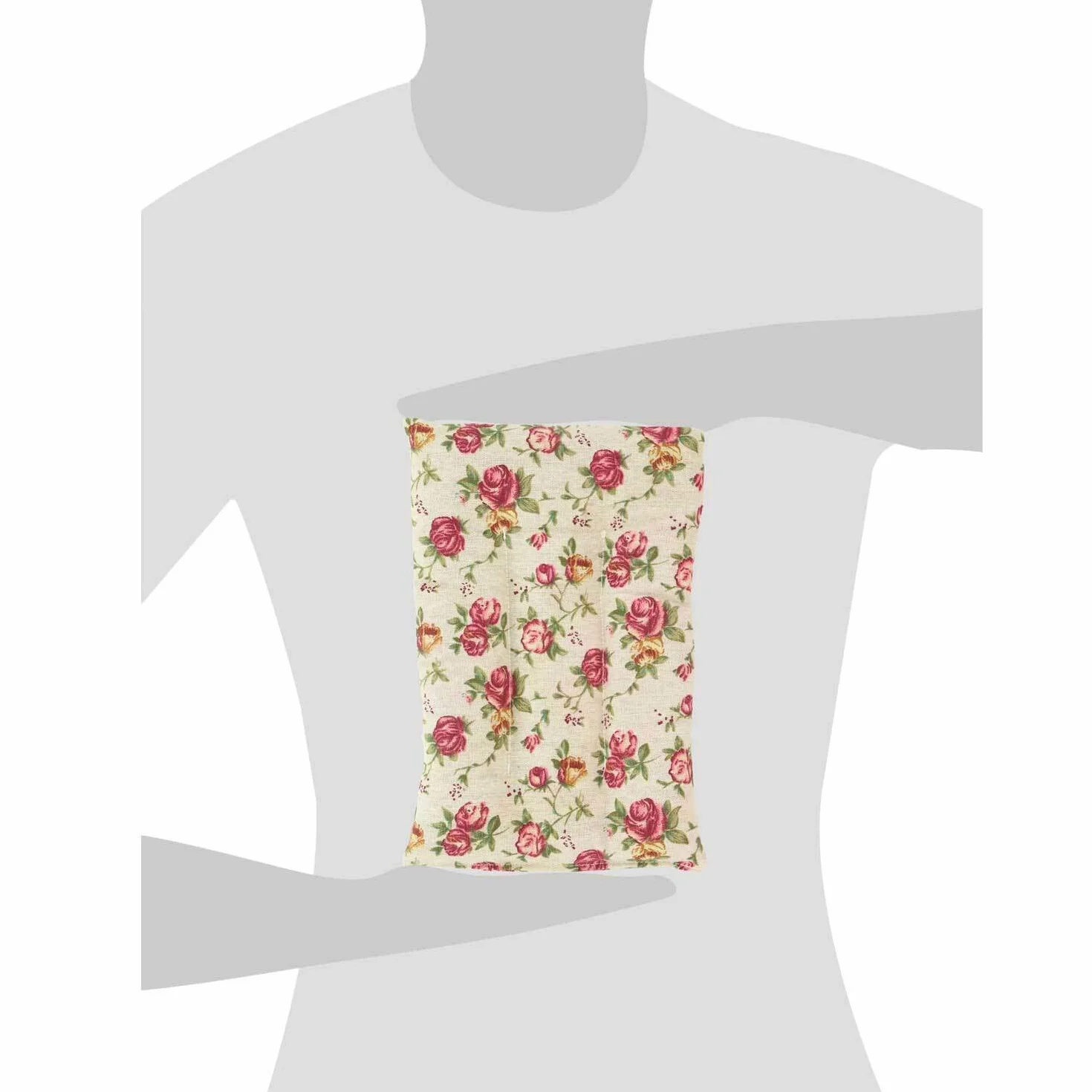 UMOI Poduszka lawendowa i pszeniczna zapewnia relaks i dobre samopoczucie do podgrzewania w piekarniku lub kuchence mikrofalowej, wypełnienie 700 g, 30 x 20 cm (retro)