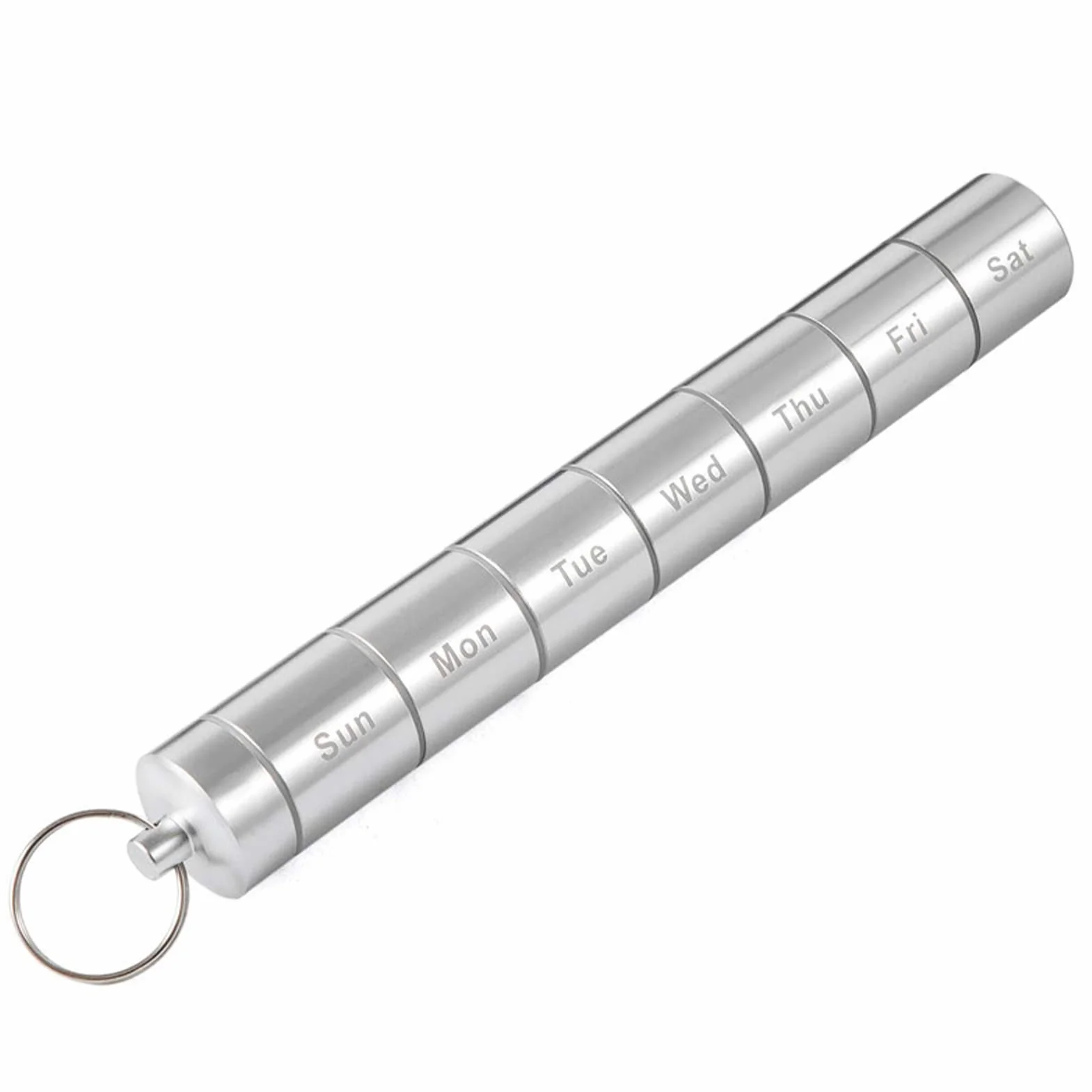 Organizer na Pigułki 7 Dni Wodoodporny Etui ze Stopu Aluminium Przenośny