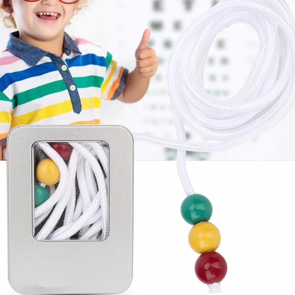 3 koraliki Brock Strabismus Widzenie Terapia Sight Widzenie Konwwładca Narzędzia treningowe dla dzieci Korekcja Myopic Strabismus