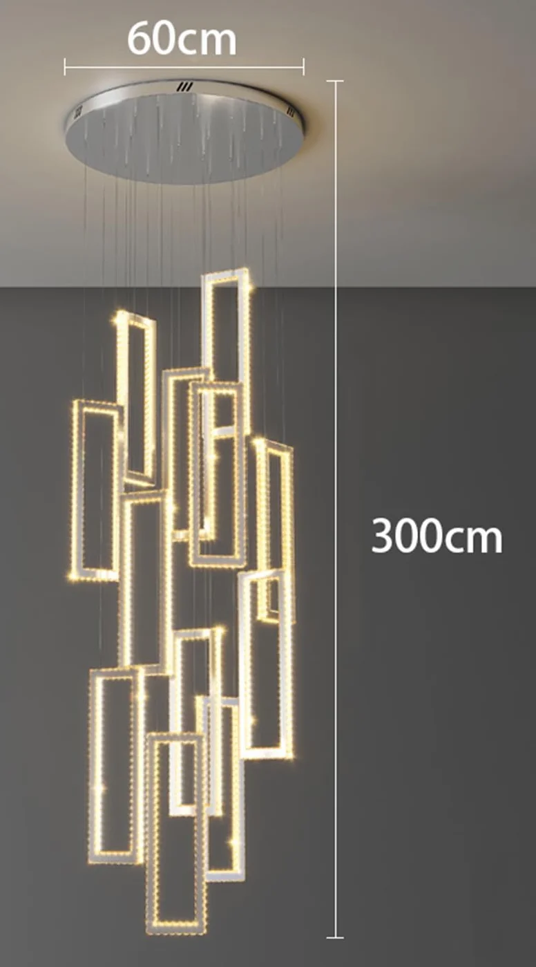 Nowoczesne kryształowe żyrandole, oświetlenie wewnętrzne, lampa sufitowa, lampa wisząca LED do salonu (12 głowic, ciepła biel)