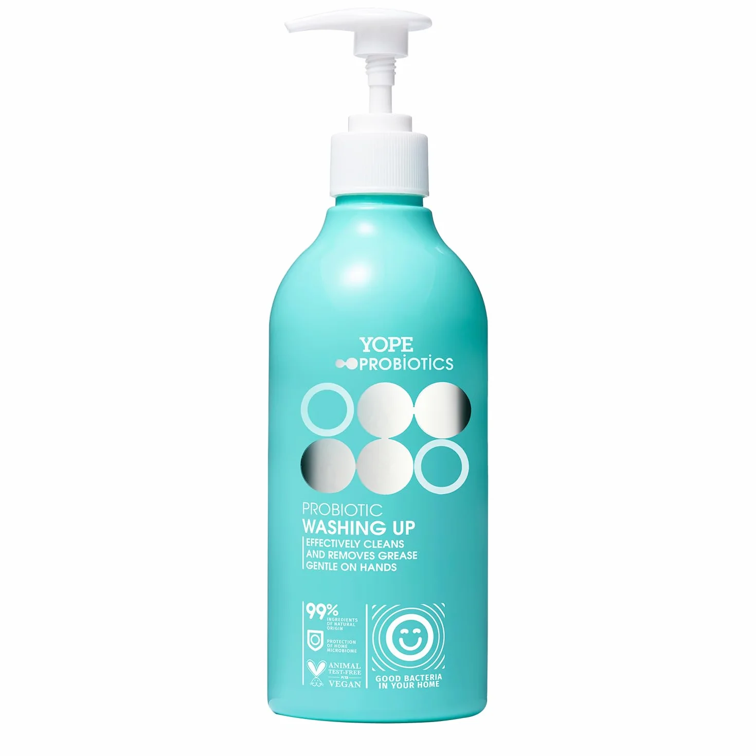 YOPE Naturalny płyn do mycia naczyń | skoncentrowany | wegański | bez parabenów i SLS | PROBIOTIC 500 ml