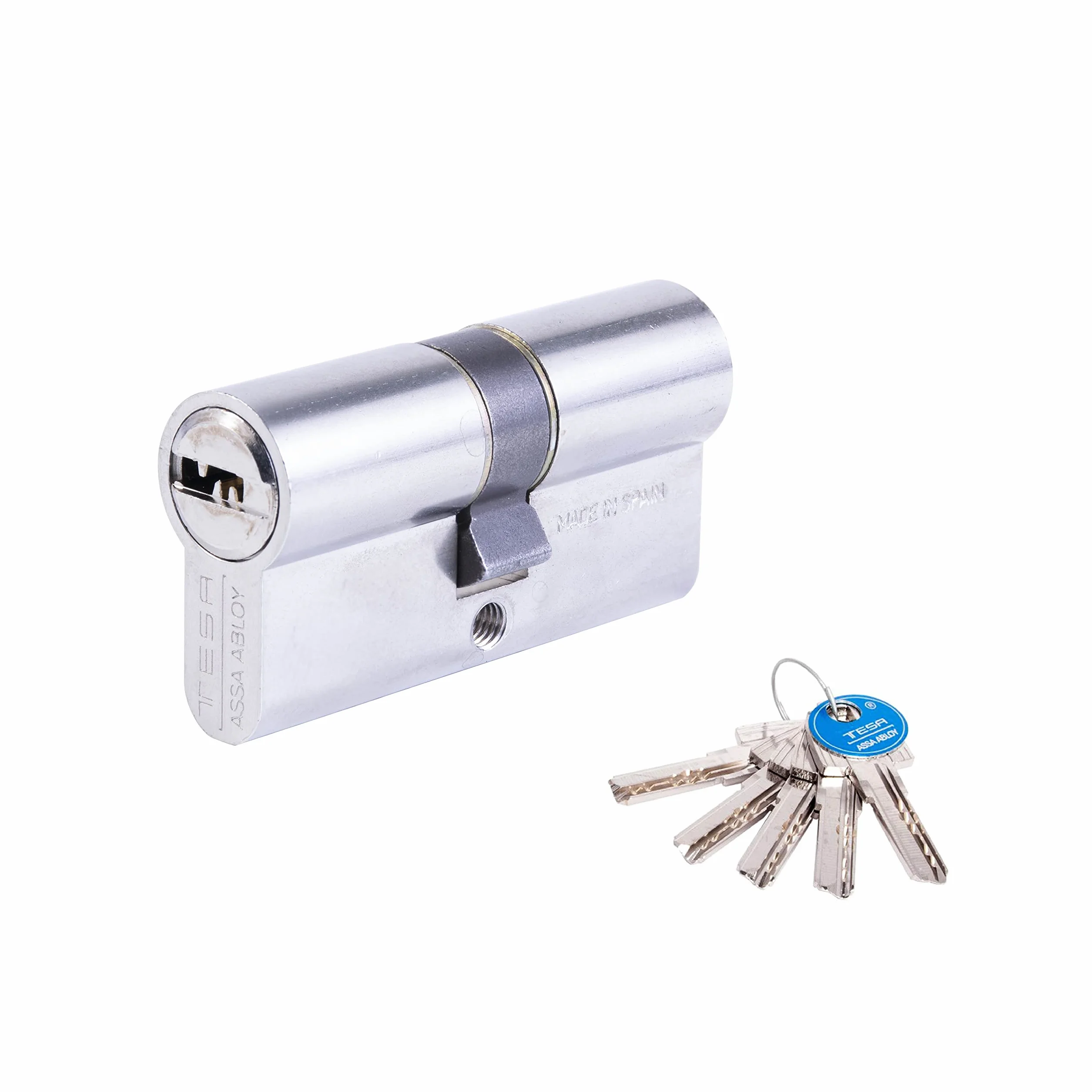 Tesa Assa Abloy T6553045N Bębenek do Zamków, Nikiel, 30 x 45 mm