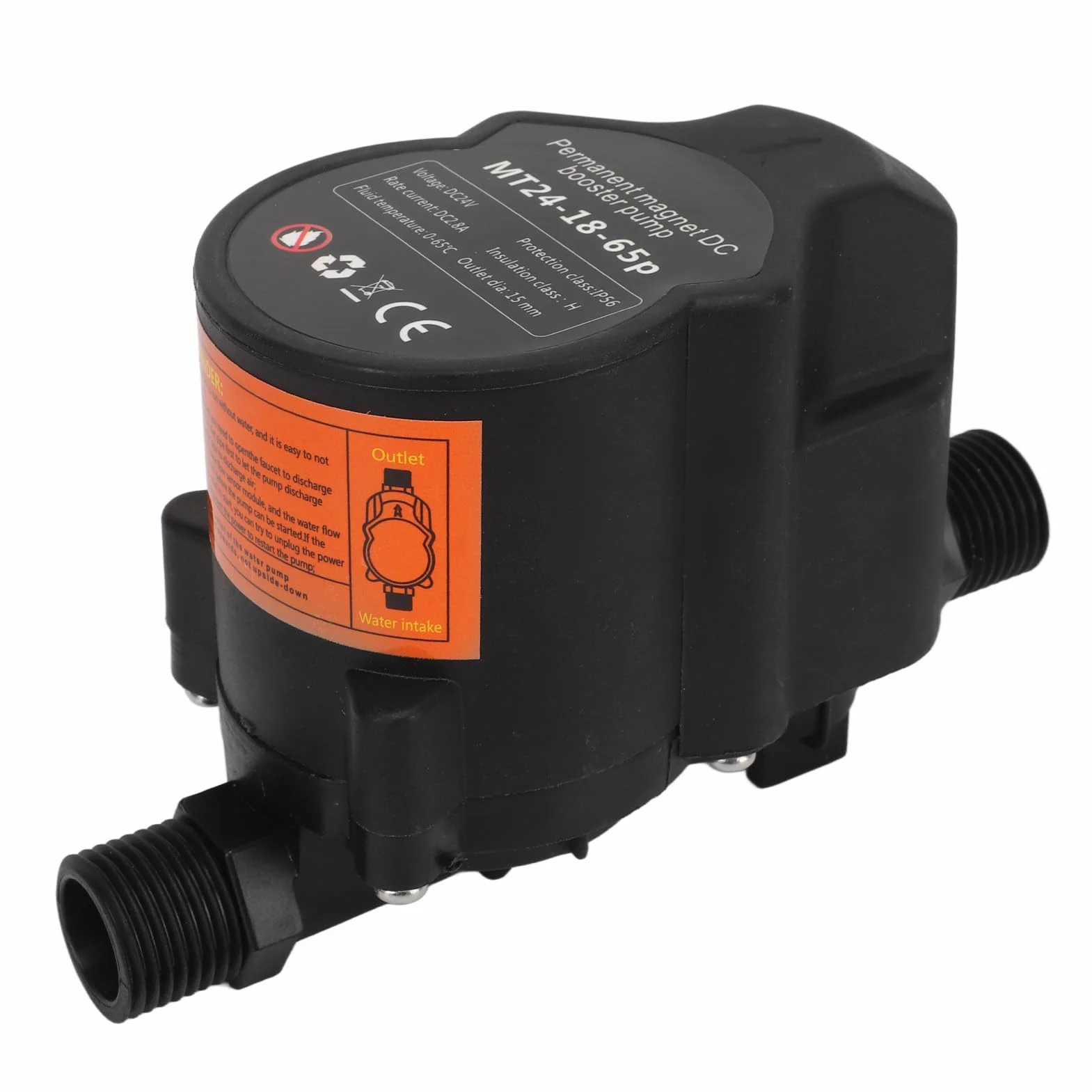 Pompa wody prysznicowej, pompa ciśnienia wody, automatyczna pompa przypominająca, pompa prysznicowa o niskim poziomie hałasu, automatyczna indukcyjna do łazienki DC24V (wtyczka