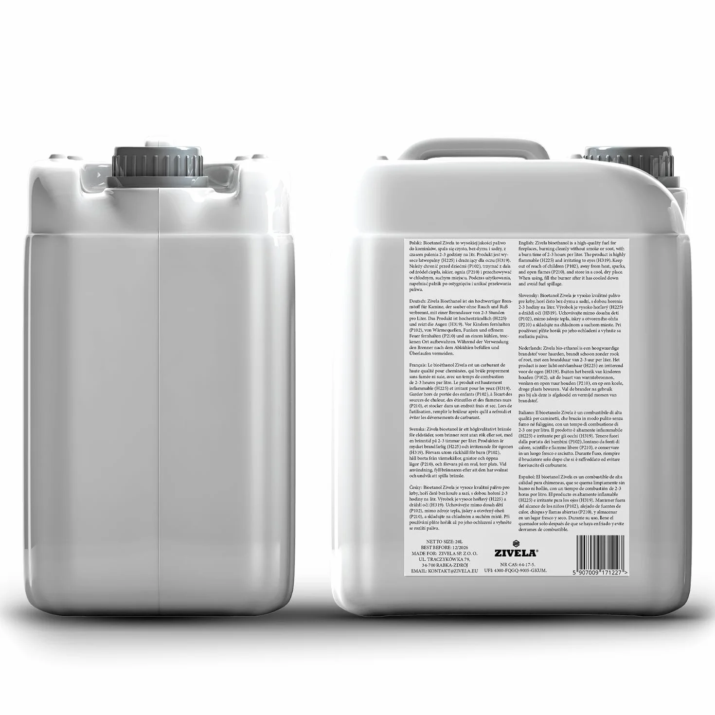 Bioetanol 96,6% 20 l | Bio-alkohol 96,6% 20 l | bioetanol do kominka, kominka stołowego, bioetanolu | bezzapachowy | czyste spalanie, bez dymu, żywy i stabilny płomień