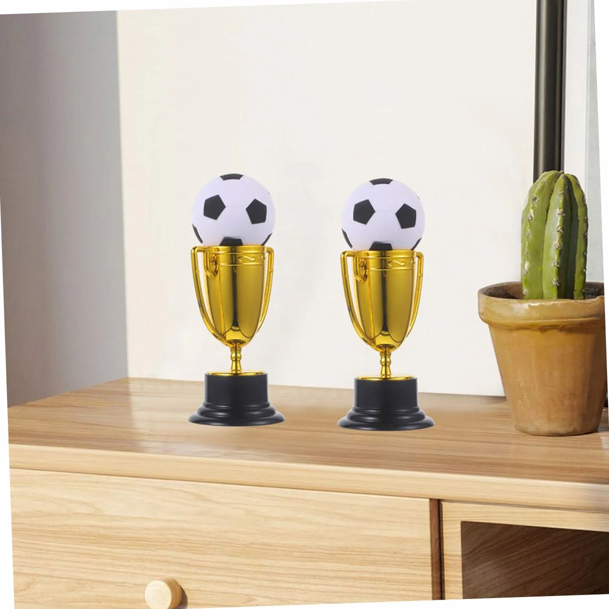 NUOBESTY Zestaw 3 Małych Plastikowych Trofeów Na Zawody Games Celebration Competition Award Trophy Cup