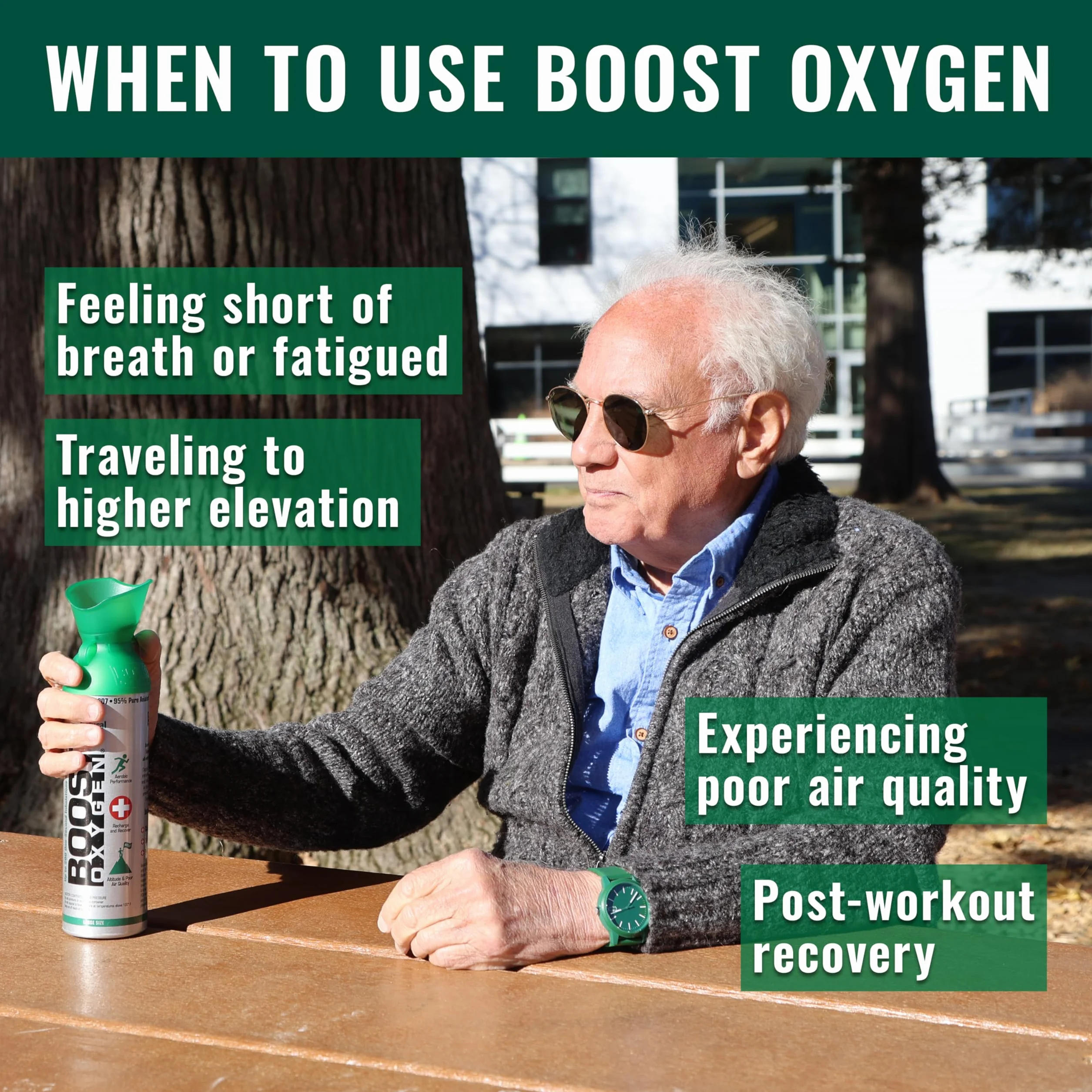 Składnik tlenu 95% Oxygen Boost – przenośny kanister z czystym tlenem 5 litrów mentol