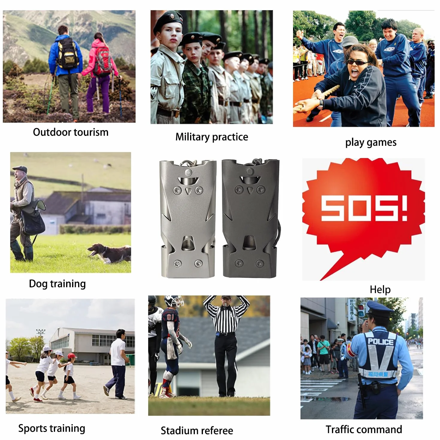 WANYIG 2 sztuki gwizdek awaryjny 150 db gwizdek sygnalizacyjny 304 stal szlachetna gwizdek ratunkowy gwizdek survivalowy sędziowski gwizdek do nauki sportu z breloczkiem do kluczy