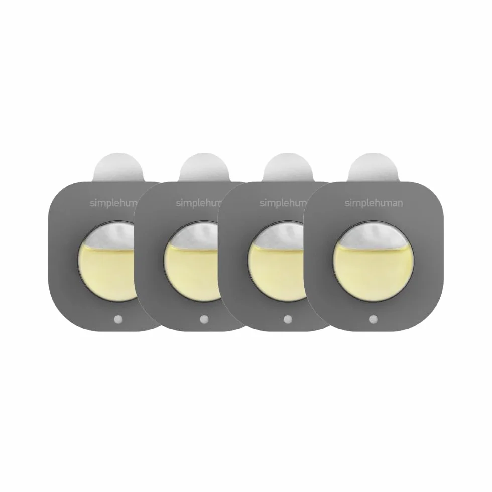 simplehuman Odorsorb Wkłady do kapsułek, 4 sztuki, neutralizator zapachów, odświeżacz, naturalne składniki, naturalne oleje roślinne, bez ostrych chemikaliów