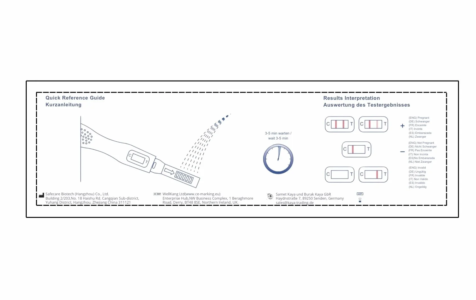 3 x KayoCare test ciążowy – 25 miu/ml – bardzo czuły – wczesny test ciążowy z wysoką dokładnością – testy dla szybkich i wiarygodnych wyników – wczesny test ciąży