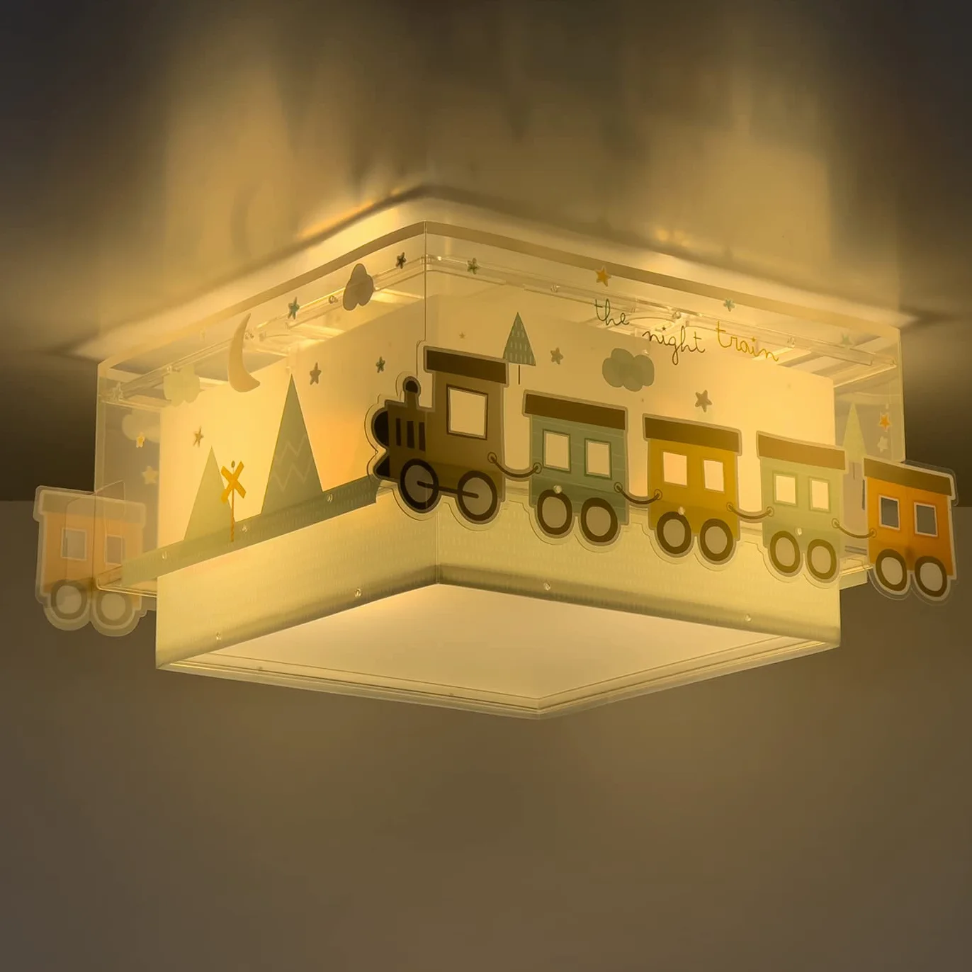 Dziecięca lampa sufitowa Dalber The Night Train