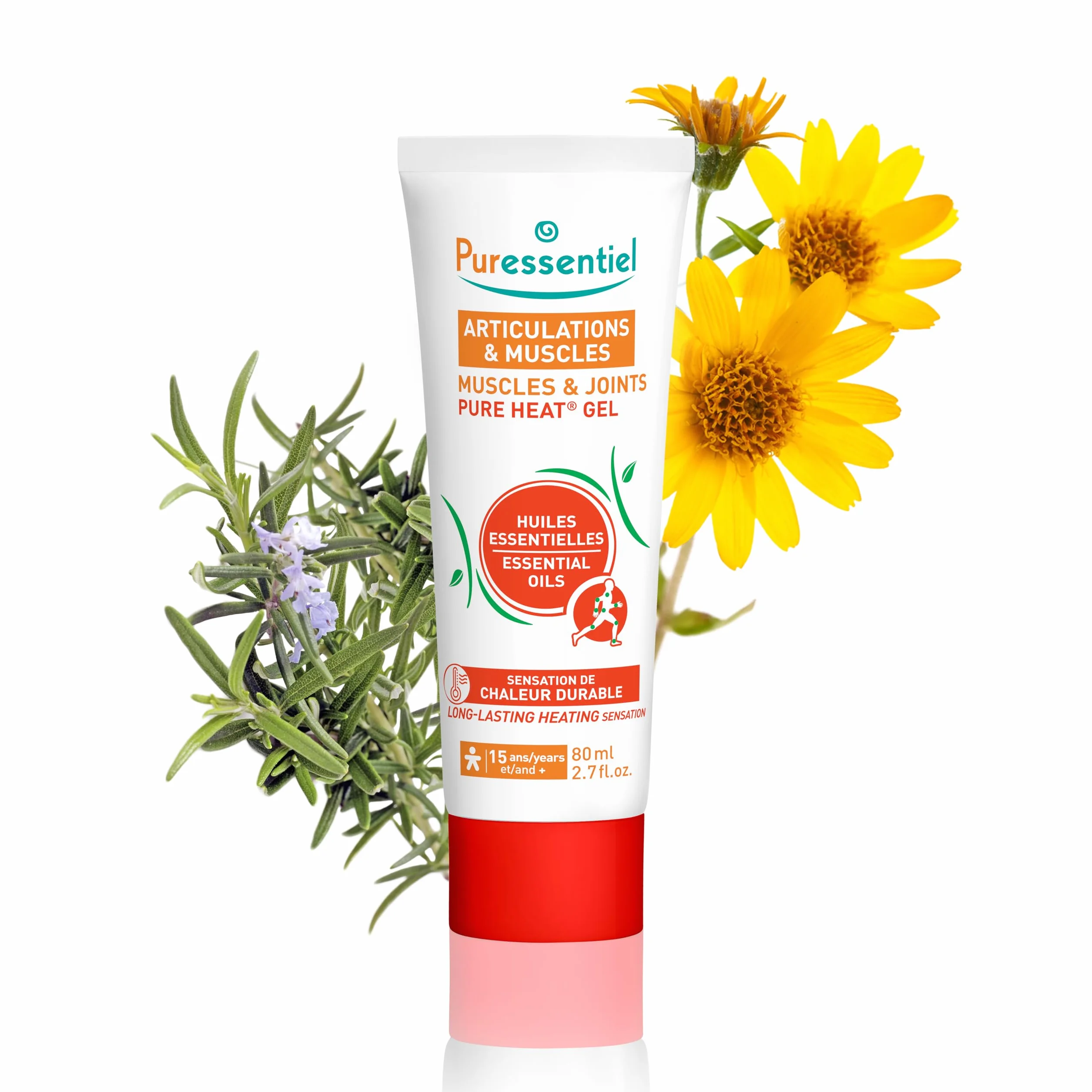 Puressentiel Pure Heat Żel do stawów i mięśni z 14 olejkami eterycznymi 80 ml