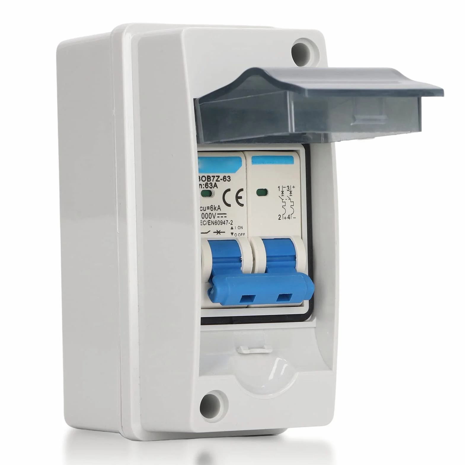 63A 1000V DC Rozłącznik, Miniaturowy Wyłącznik Instalacyjny PV DC z wodoodporną skrzynką rozdzielczą IP65, Rozłącznik Słoneczny do Paneli Słonecznych