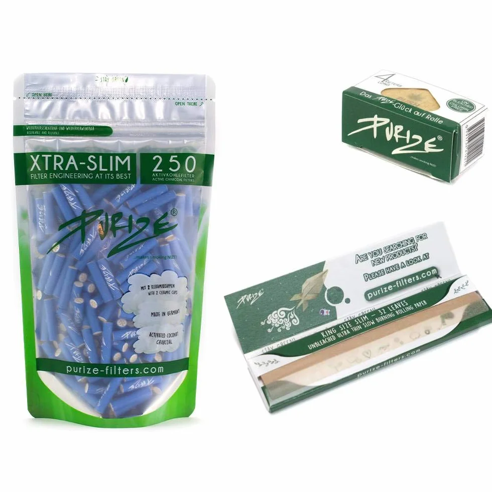 PURIZE® Worek | 250 XTRA Slim Size filtr z węglem aktywnym (zestaw specjalny), niebieski