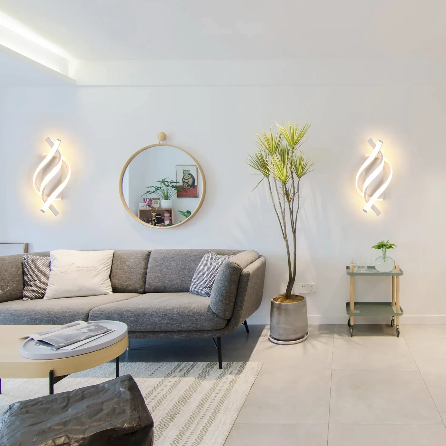 Comely Kinkiet LED 22W Nowoczesna Lampa Ścienna Akryl 2500LM