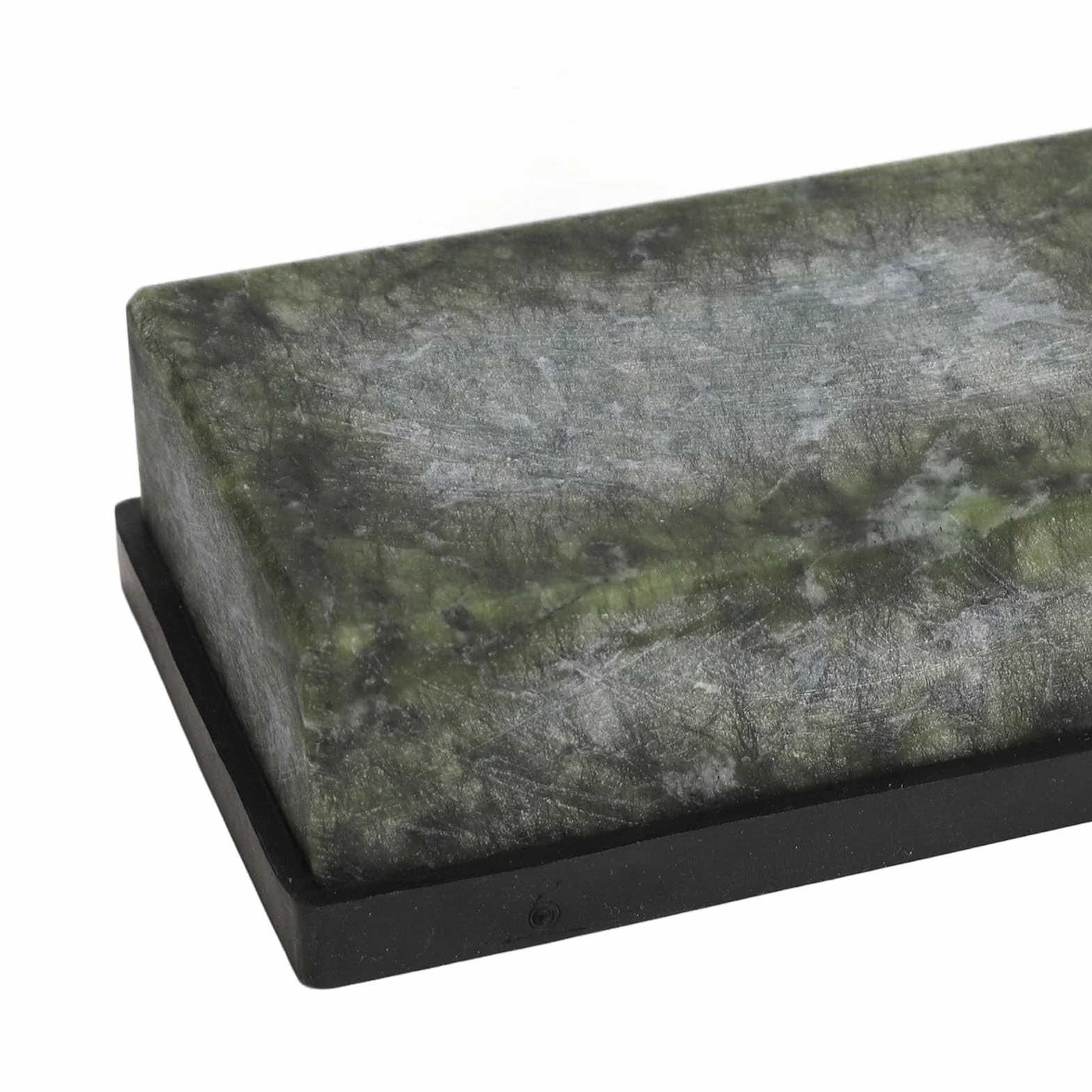 Green Whetstone 10000 Grit Wear Fine Polishing Grindstone Sharpener Honing Stone for Kitchen Woodworking Beauty Tools 6 x 3 x 18cm with 2 Protecting Covers