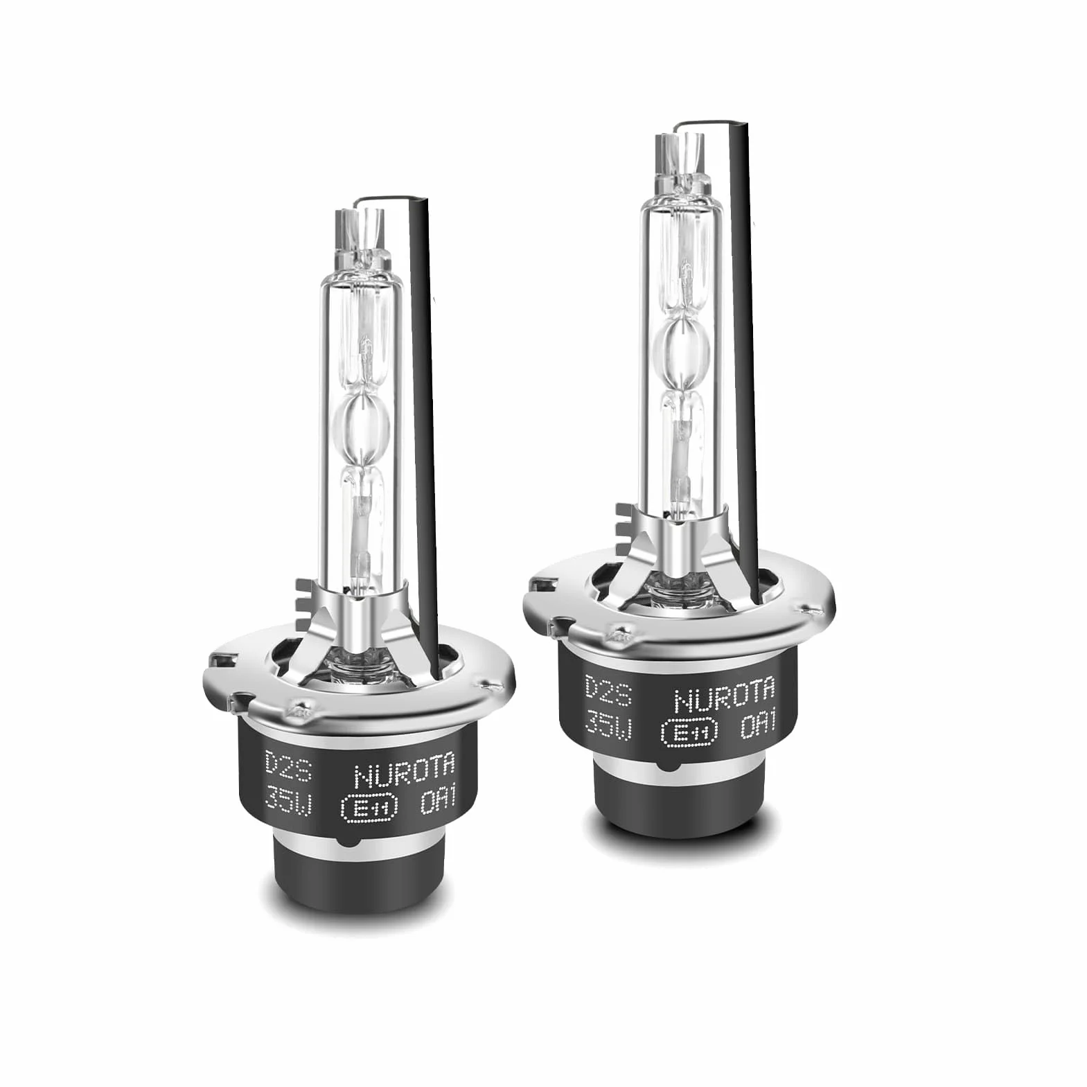 D2S Xenon Brenner 6000K Weiß - KI-Chip Xenon D2S Scheinwerfer 12V 40W – mit Zulassung - Ersatz Lampen für Abblendlicht & Fernlicht - 2 Stück