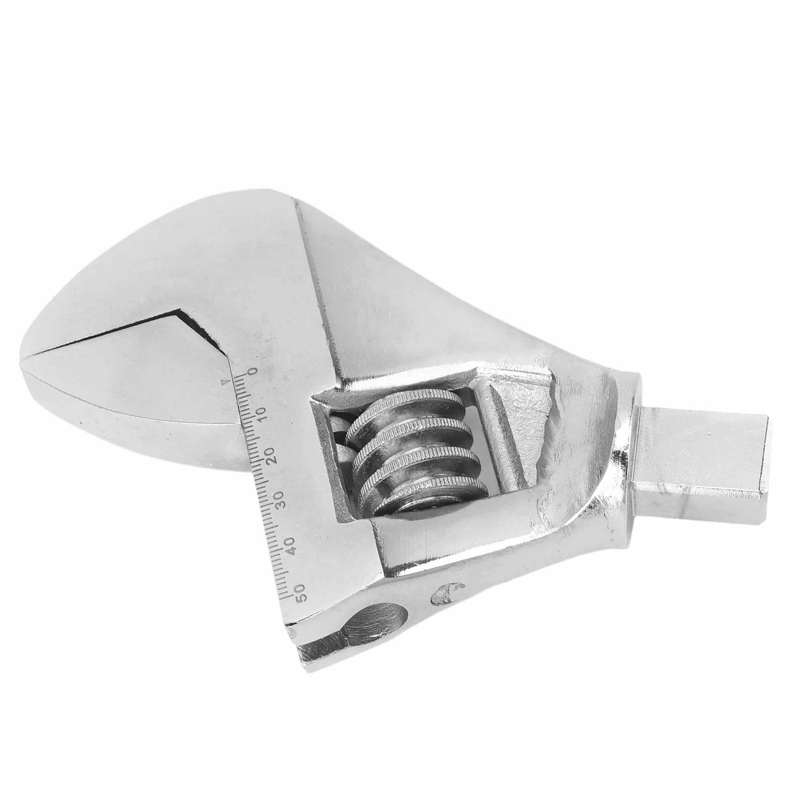 Głowica do Wymiany Klucza, Stal Wanadowa, Klucz Nastawny Klasy Przemysłowej, Narzędzie Skrętne o Dużym Rozwarciu dla Mechaników (0–48 mm / 0–1,9 cala)