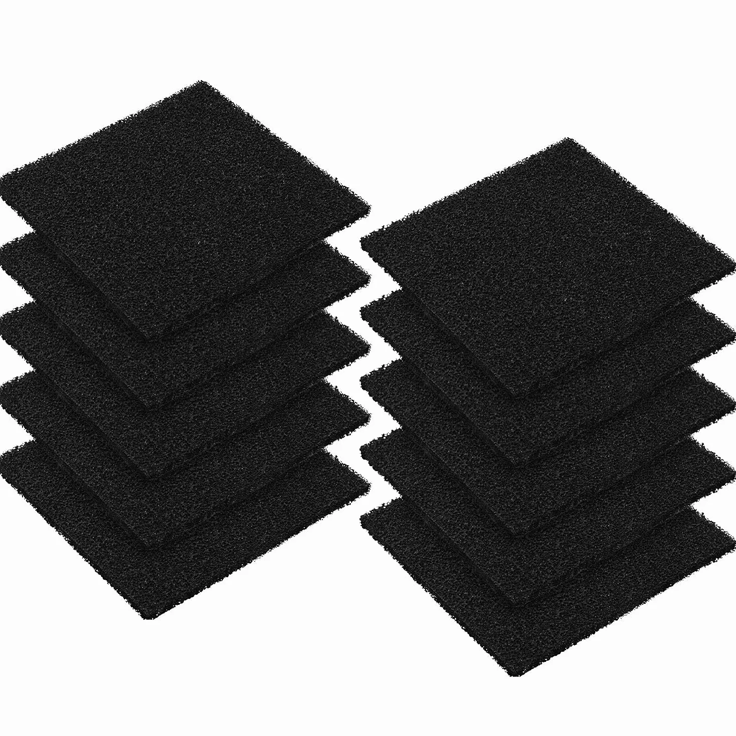 10 szt. 12,7 cm kwadratowych filtrów do kosza kompostowego, zapasowe arkusze filtrów z węglem aktywnym do użytku wewnątrz kuchni na kompost na blat i kosz na śmieci