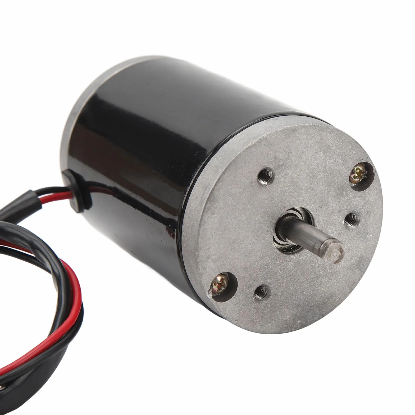 BuyWeek Szczotkowy silnik elektryczny 180 V 200 W, stały magnes 5000 obr/min, szybki silnik elektryczny do samodzielnego wykonania, skuter elektryczny