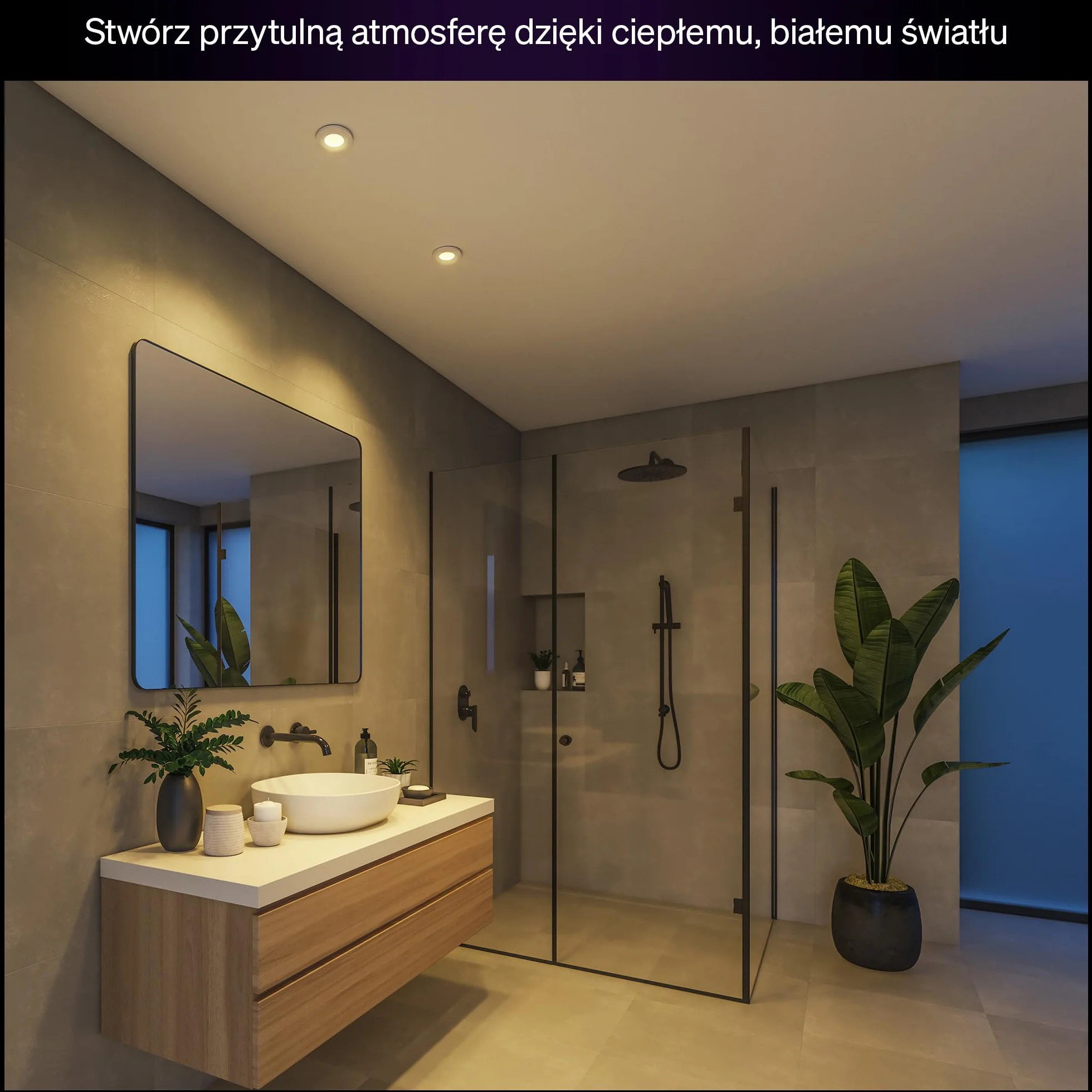 Philips Hue White Ambiance Adore reflektor wpuszczany, 1 opakowanie, Biały