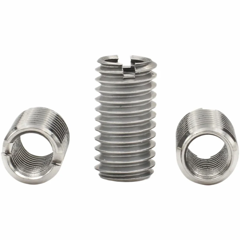 10 sztuk nitonakrętki ze stali nierdzewnej M2-M12 samogwintujący adapter wkładki gwintowej-trwały konwerter tulejowy nakrętki śrubowej(20mmxM8xM12)