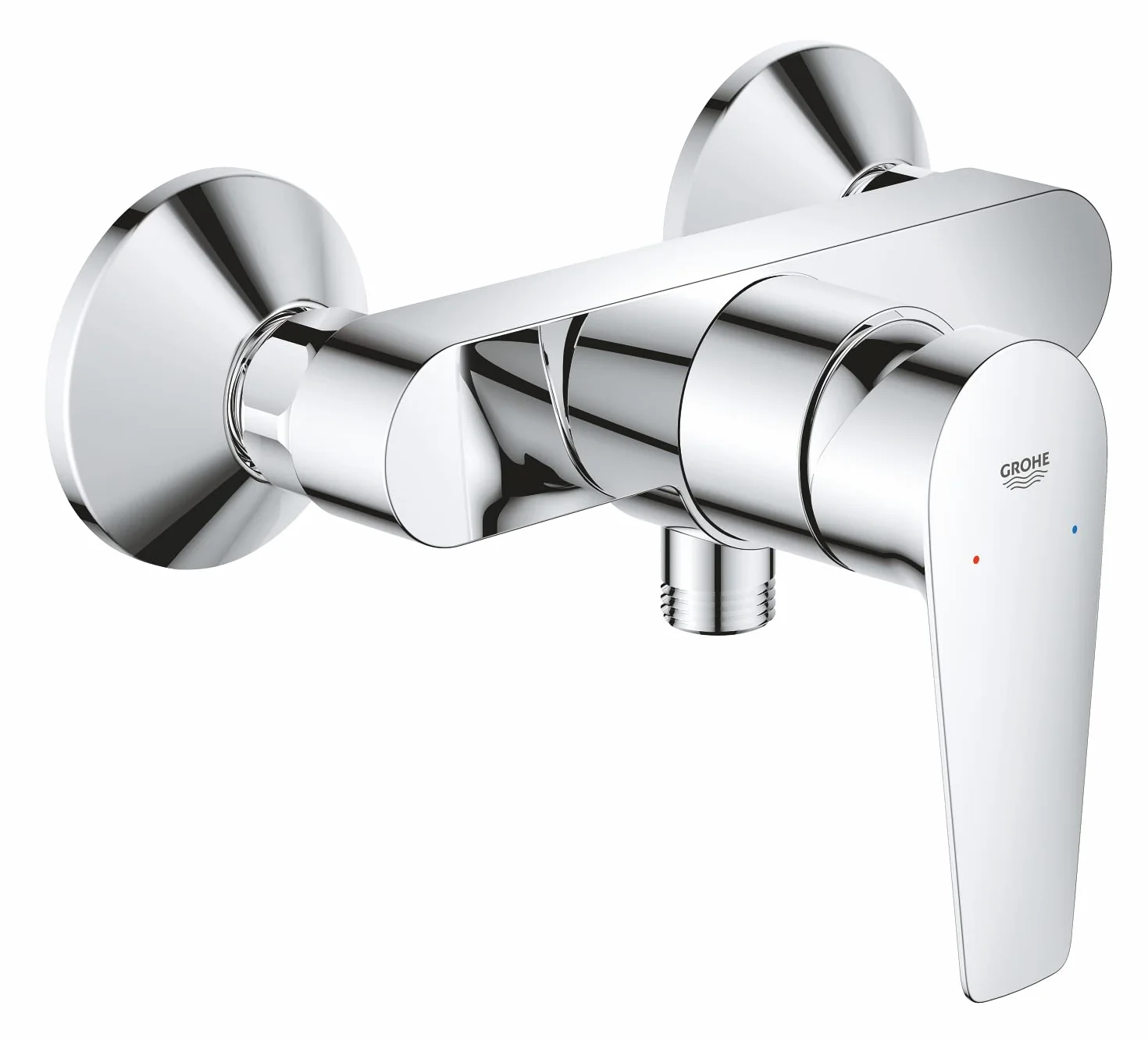 GROHE Start Edge jednouchwytowa bateria prysznicowa, widoczna do montażu na ścianie, chrom, 24197001