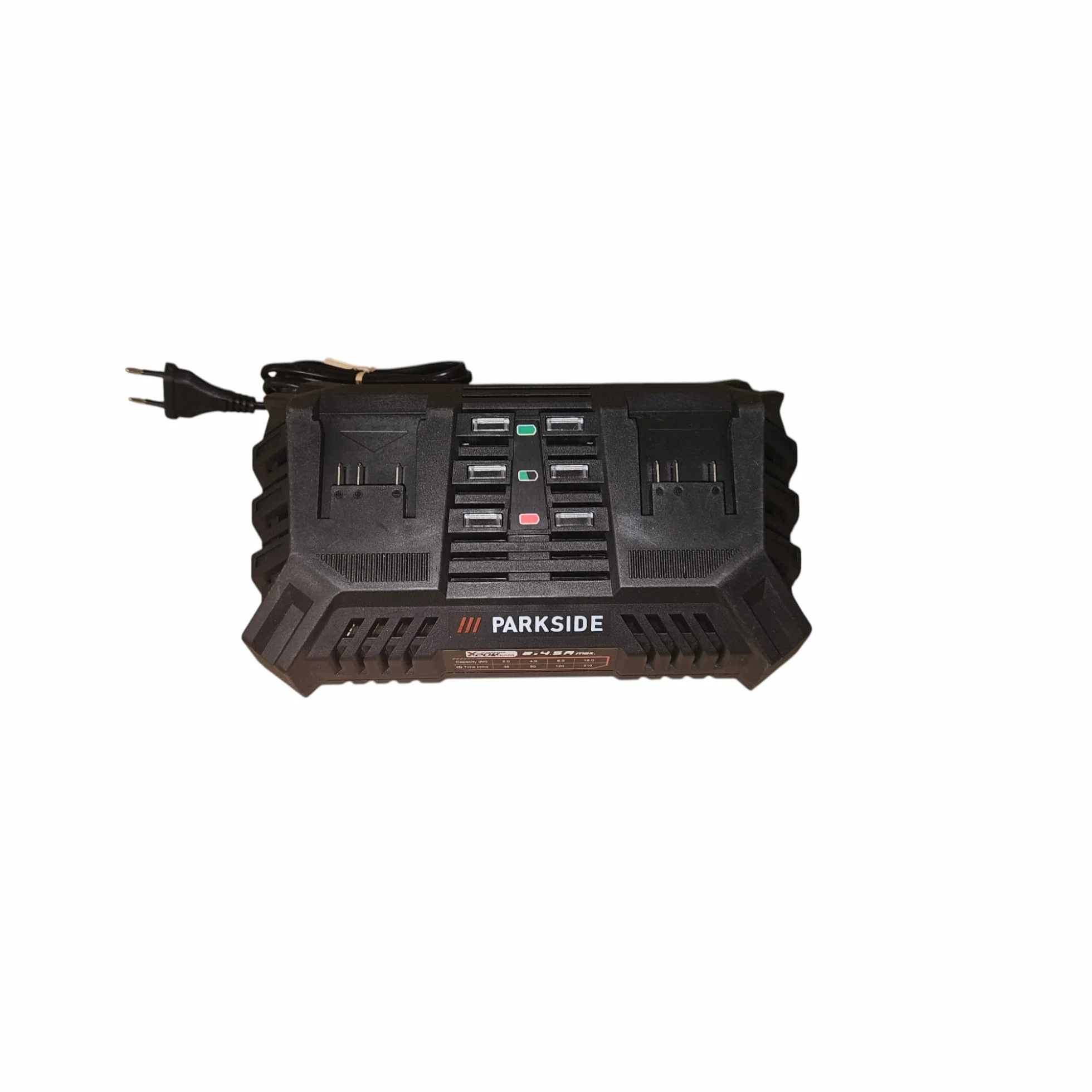 Podwójna ładowarka PDSLG 20 A1 (Parkside X20V)