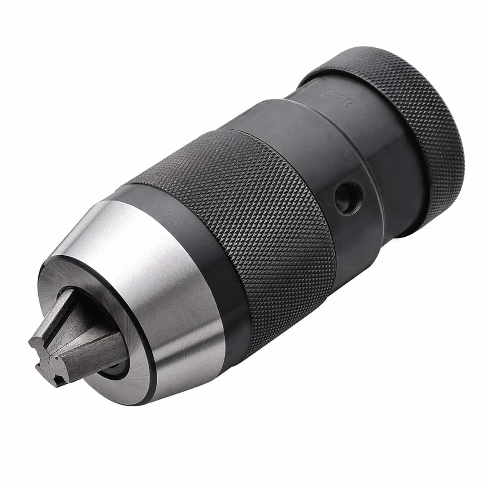 Uchwyt wiertarski Keyless samozaciskowy B12 B16 B18 B22 JT6 tokarka stożek Morse'a elektryczny trzpień tulejowy przewijania wiertarka CNC (Color : B10(0.5-6MM))