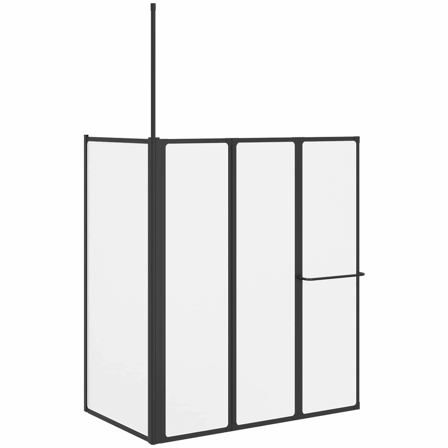 Ścianka prysznicowa biała 120 x 70 x 137 cm aluminium | Składany, nie zajmuje dużo miejsca, polipropylen, łatwy montaż, łatwy w utrzymaniu