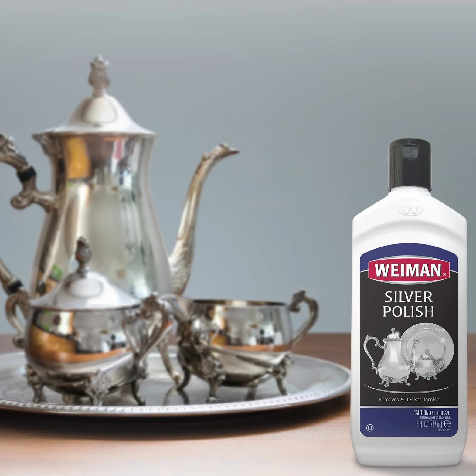 Weiman Silver Polish and Cleaner - Środek do polerowania srebra - Usuwa matowienie - 237 ml