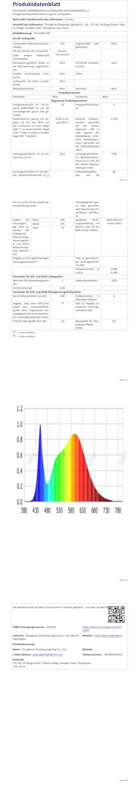 Comely Nowoczesny Kwadratowy Plafon LED, 36W 4050LM 40.5cm Lampa Sufitowa LED, Biała Akrylowa Wewnętrzna Oprawa Sufitowa Do Sypialni, Salonu, Korytarza, Światło Naturalne 4500K