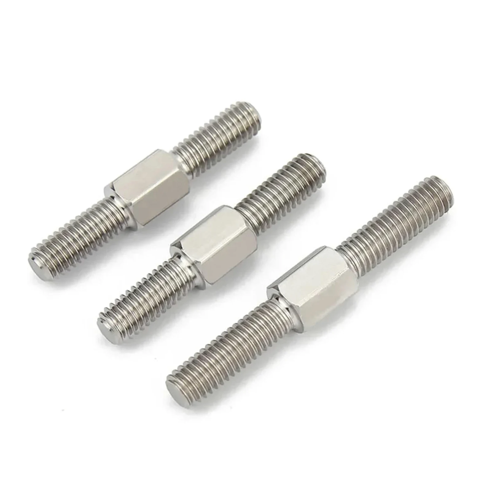 Śruba dwugłowicowa ze stali nierdzewnej, Śruby dwustronne ze stali nierdzewnej M5 304 dociskowe z gwintem lewym i prawym (40-90 mm)(M5 x 40mm 5pcs)