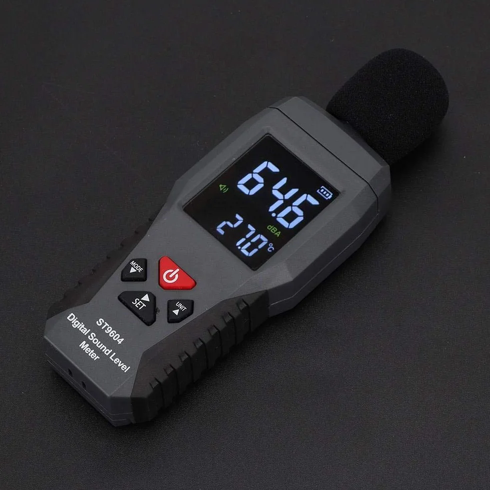 Sonometr SMART SENSOR Dźwięk Rejestrator poziomu dźwięku Tester szumów Audionumeryczny miernik dźwięku, zakres pomiarowy 30-130 dB
