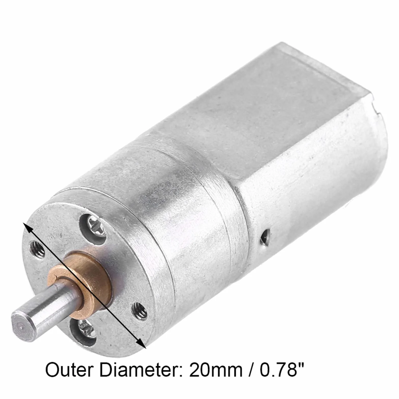 DC 12V Gear Reversible High Torque Reduction Electric Motor 15~200 RPM Średnica zewnętrzna 20 MM (12V 200RPM)