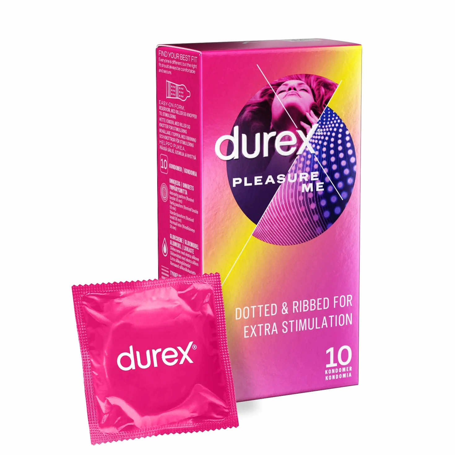 Durex Prezerwatywy Lateksowe Love Sex Pleasure Me – 10 sztuk