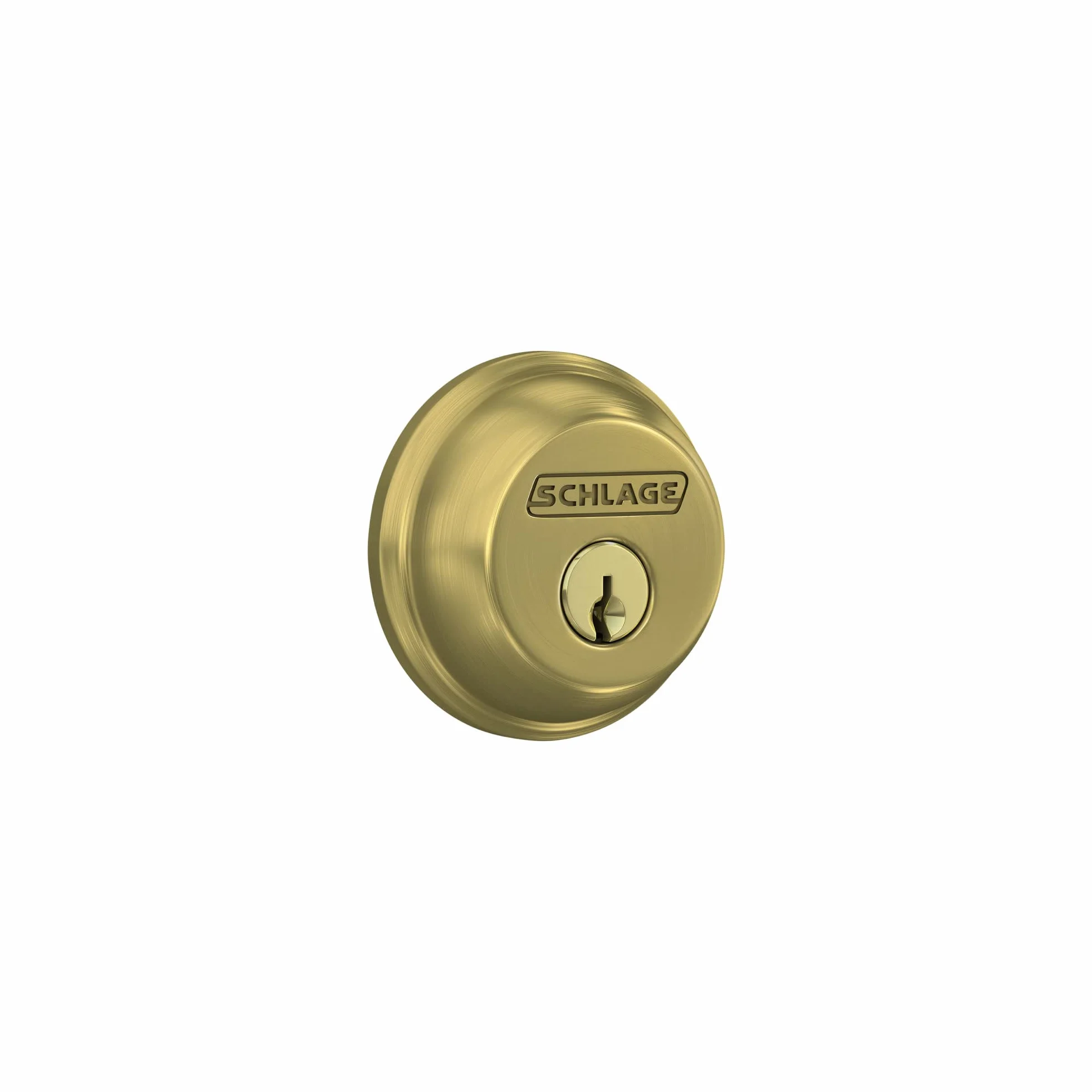 Schlage Lock Company Zamek zasuwkowy jednocylindrowy satynowy mosiądz B60 N 608