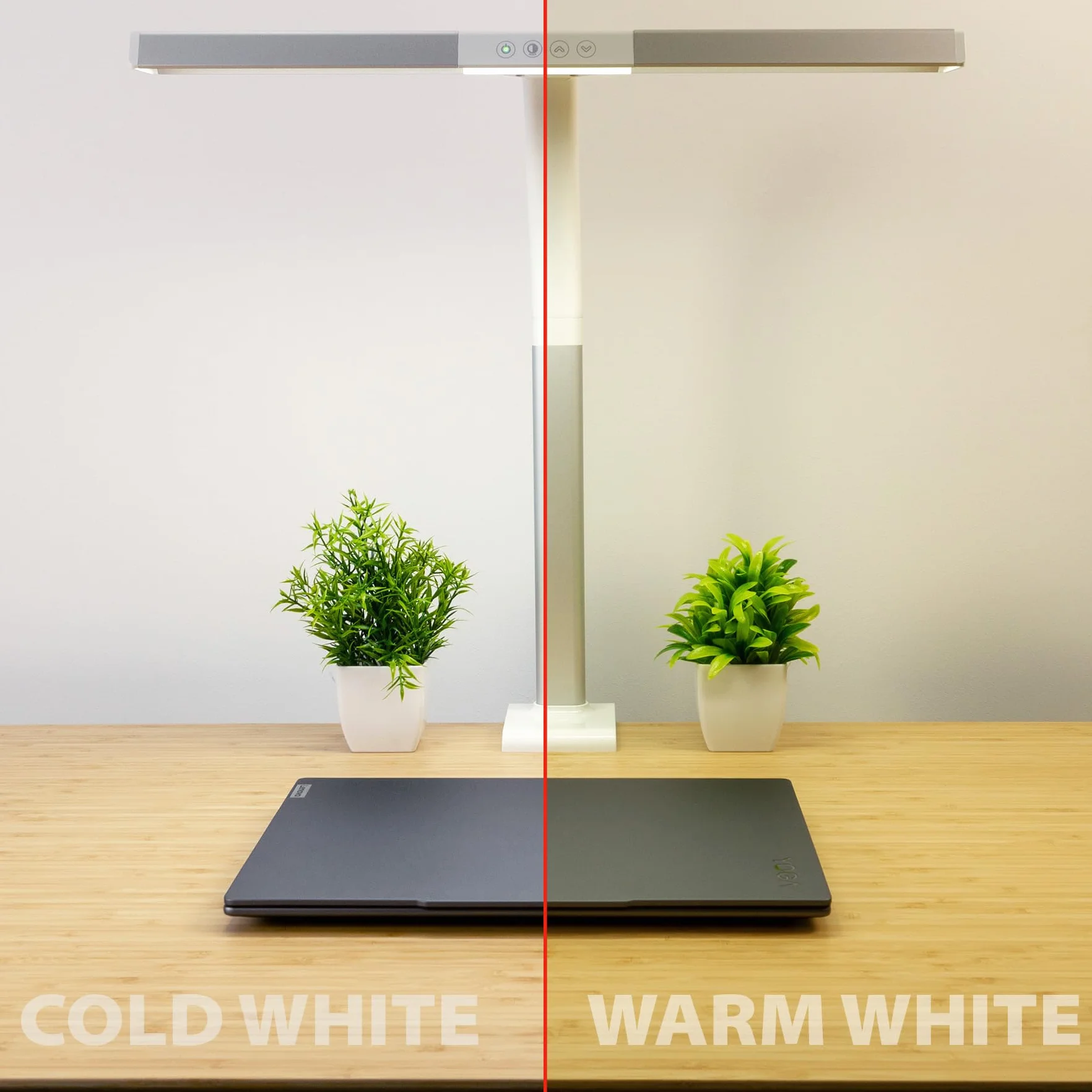 Lampa biurkowa LED 50 cm 600 lm ściemniana podstawa zaciskowa