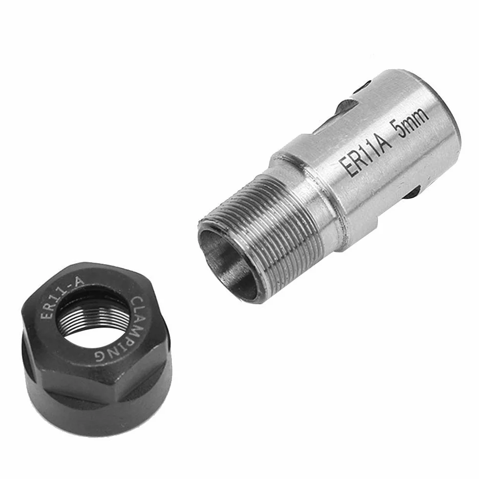 ER11 Precyzyjny Zestaw Tulei Sprężynowych i ER11 5mm Uchwyt Wału Silnika Przedłużacz Uchwytu Tulei Zaciskowej ER11 do Grawerki Cnc i Tokarki