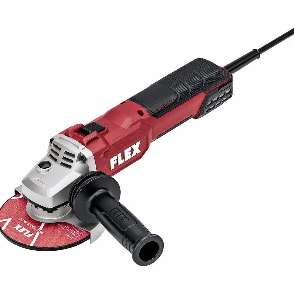 FLEX Szlifierka kątowa 2000 W, 125 mm (2000 W, szlifierka kątowa z hamulcem, 125 mm, 230 V, 50/60 Hz, długość kabla 4 m, rzemieślnik, narzędzie ręczne) 534017