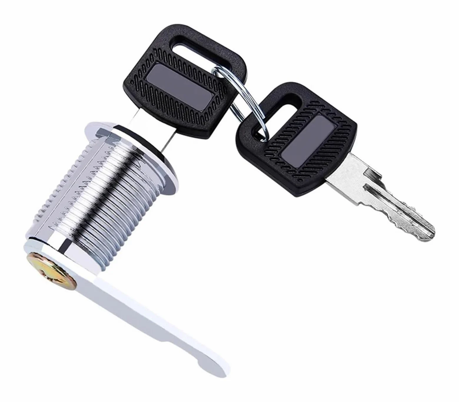 Zamek krzywkowy do metalowej szafki cylindrycznej z 2 kluczami | Zestawy Multicolor 16mm 5/20/100 do skrzynek pocztowych z szufladami: Szafka szafkowa(Gray,5 Sets)