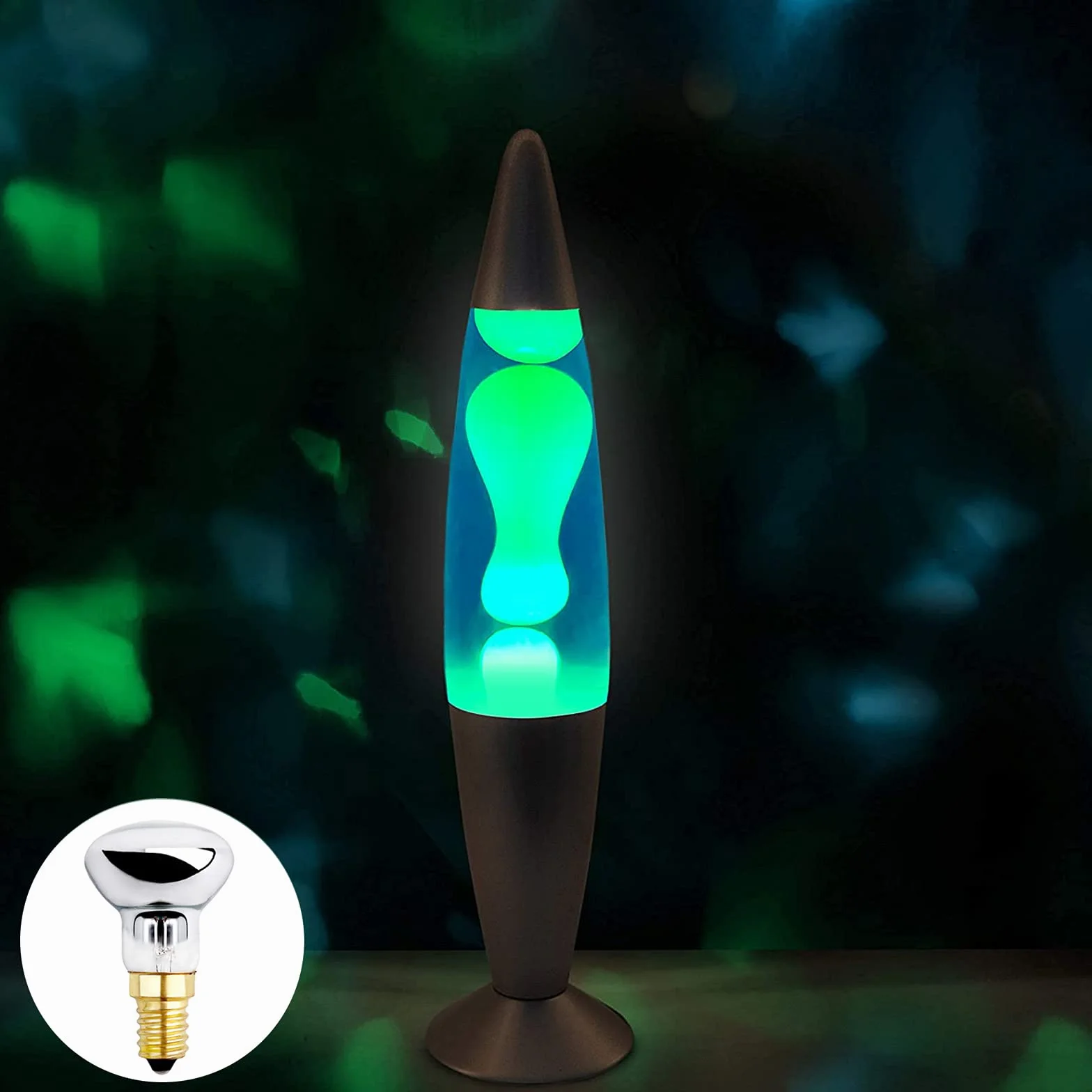 Akynite Żarówka lawowa, E14 R39, 25 W, ściemniana, ciepła biel 2600 K, 250 lm, lampa reflektorowa, filament z małą oprawką, AC 220 V, zamiennik żarówki do lampy lawowej, 3 sztuki