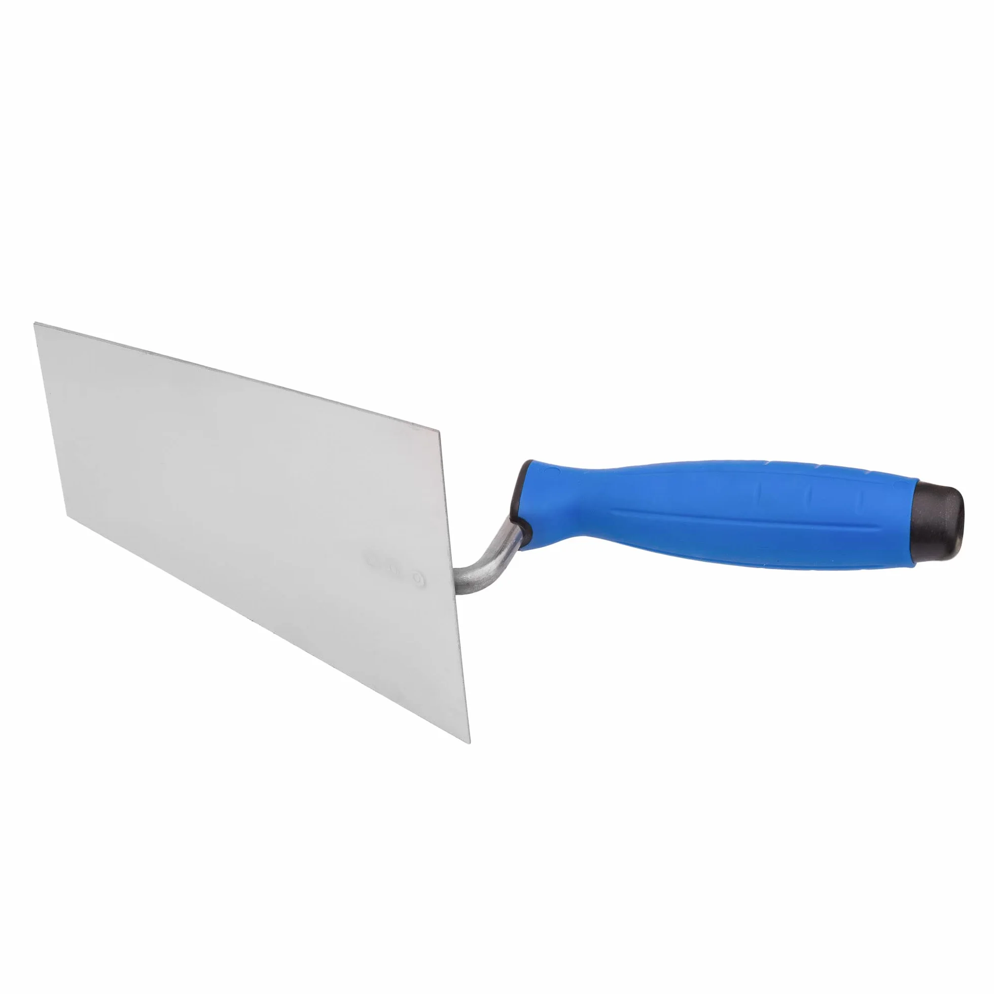 Mivos Kielnia trapezowa ze stali nierdzewnej 180 x 80 mm/nierdzewna kielnia trapezowa 180 mm z gumowym uchwytem/sztukatorem, kielnia do muru/trapezu, kielnia tynkowa, wyprodukowano w UE