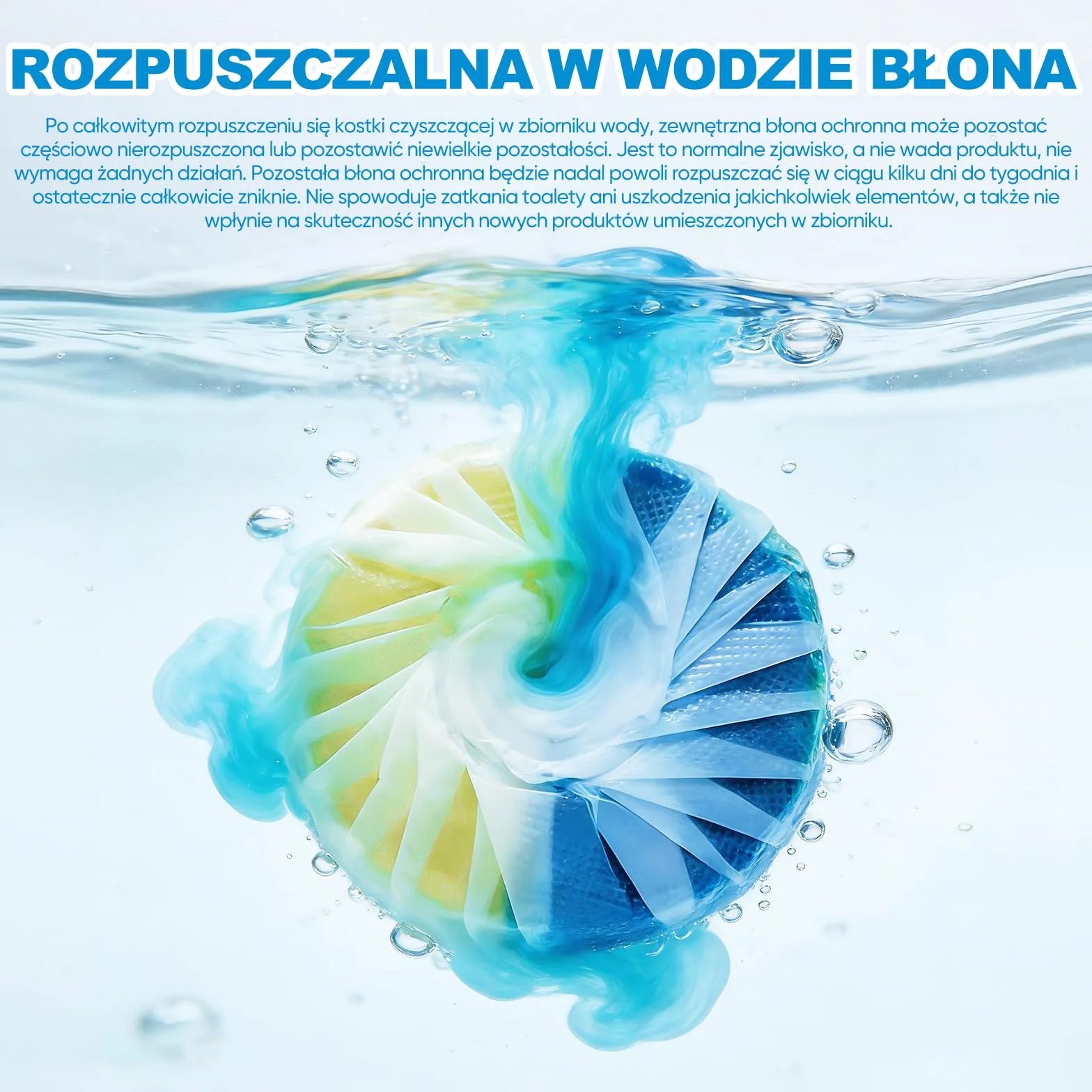 15 szt. WC odświeżacza, Duo-Aktywny czyścik do spłuczki (50 g/tabletka), Zapobiega kamieniu i brudowi, Chroni glazurę, Orzeźwiający zapach