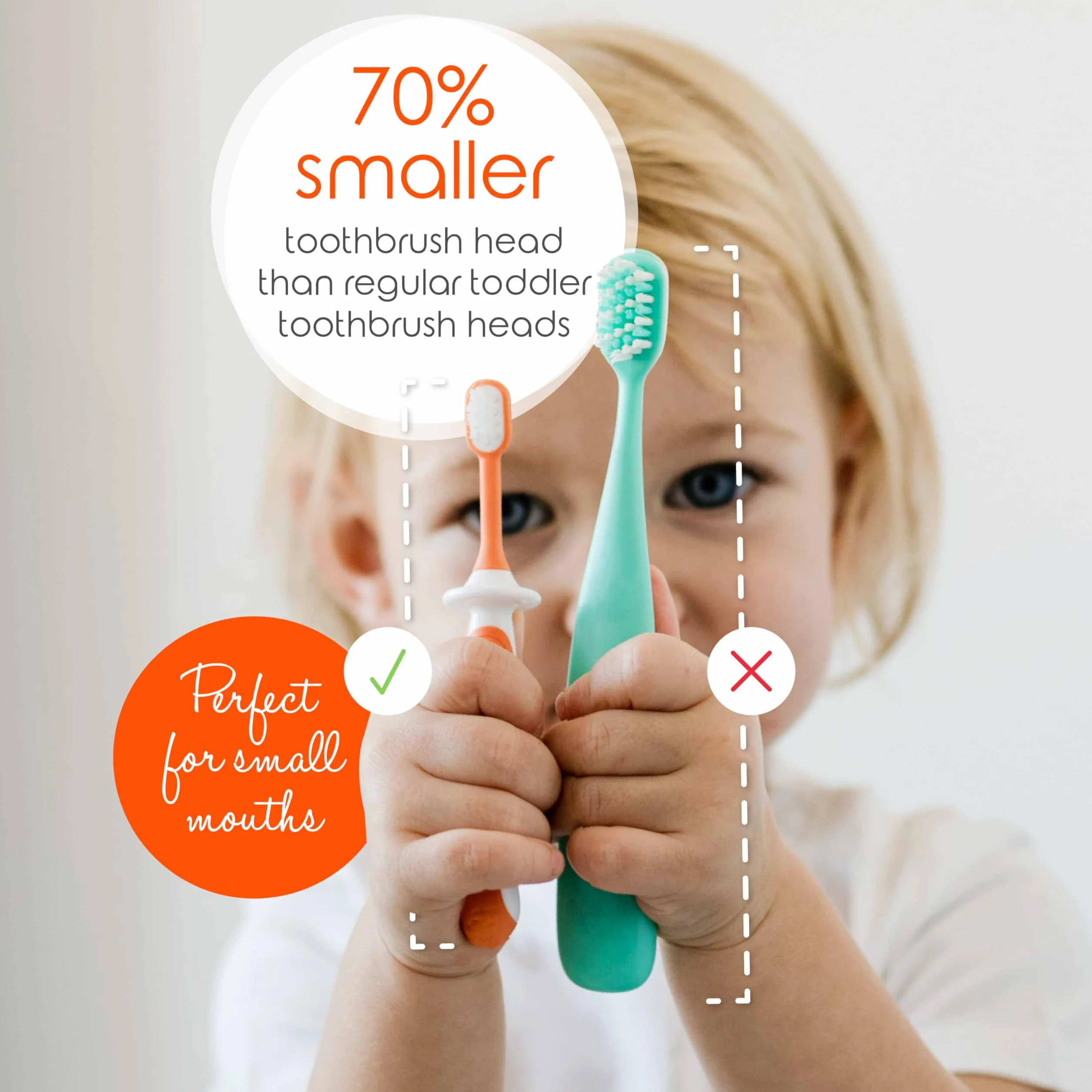 Cherish Baby Care Zestaw szczoteczek dla dzieci (4 sztuki) - szczoteczka dla dzieci w wieku 1 roku, nie zawiera BPA, zaprojektowana przez dentystę dziecięcą, silikonowa szczoteczka do zębów dla