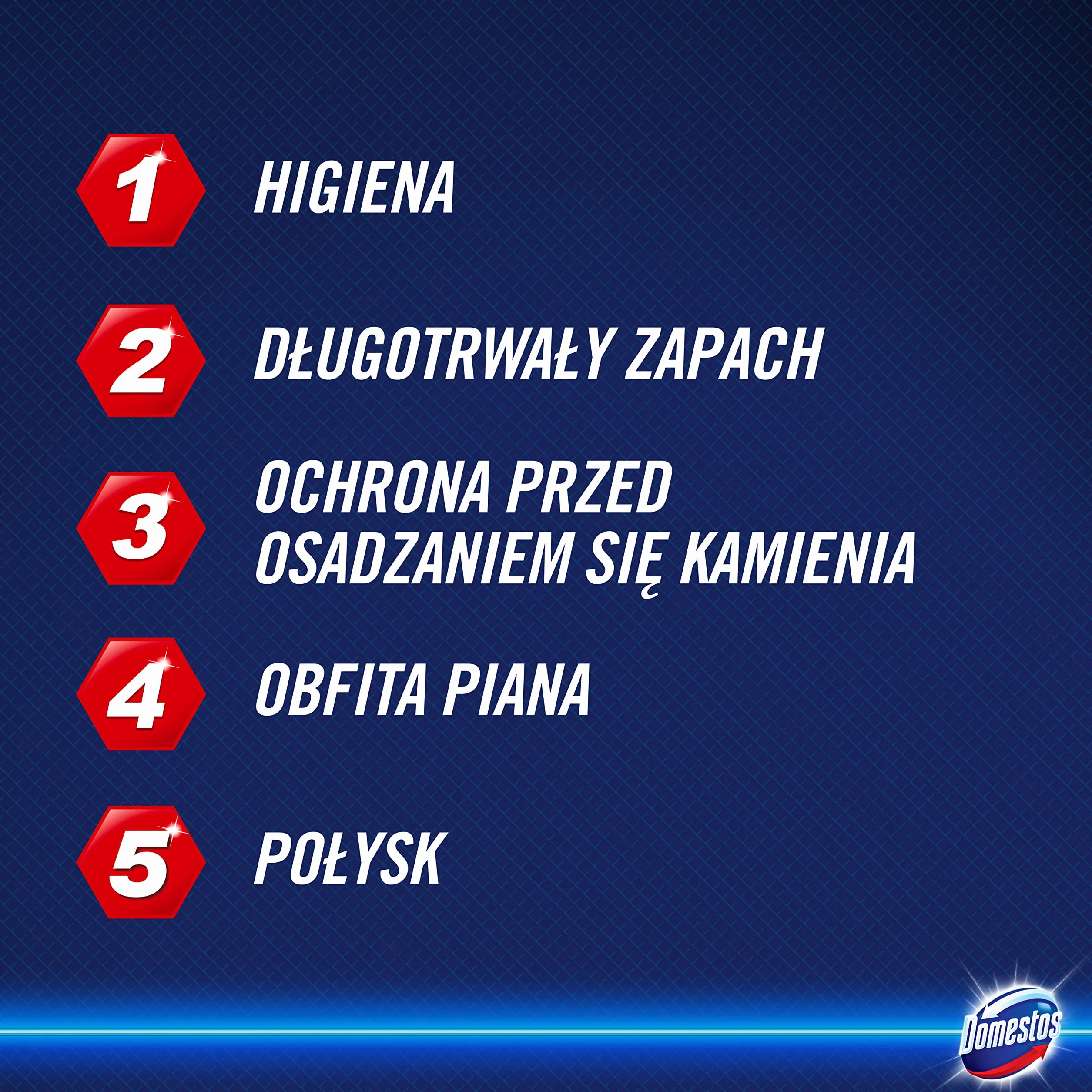 Domestos Lavender Kostka zapachowa, zapewniająca połysk wewnątrz muszli i świeży zapach - 2 x 55 g