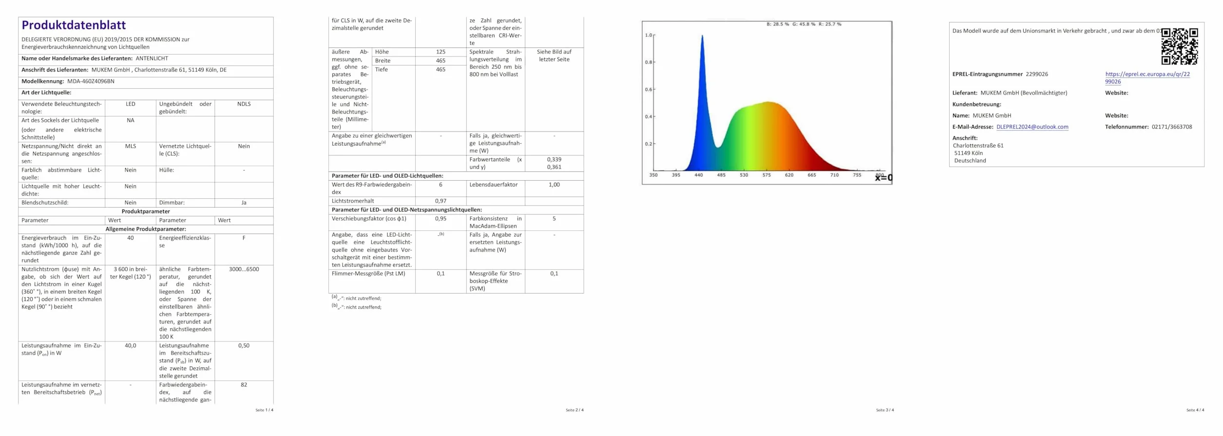 ANTENLICHT Lampa sufitowa LED do salonu, nowoczesna, geometryczna, 40 W, z pilotem zdalnego sterowania, bezstopniowe ściemnianie, 3000-6500 K, lampa sufitowa z metalu, do salonu, sypialni, wygląd