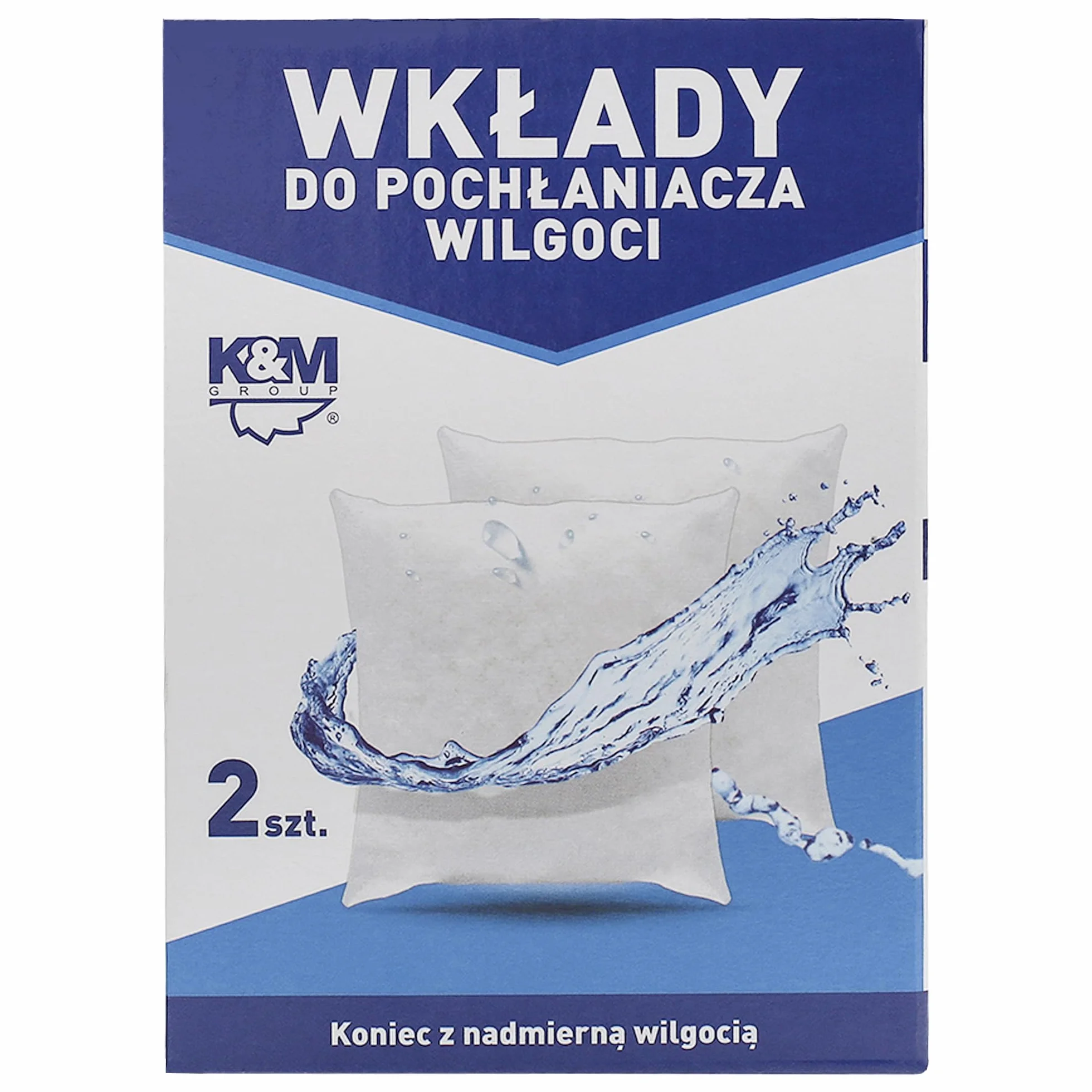 Purepower 2x Worki wymienne do osuszacza - Granulat osuszający 280 g K&M, Zestaw uzupełniający do osuszacza, zapobiega wilgoci, pleśni i nieprzyjemnym zapachom