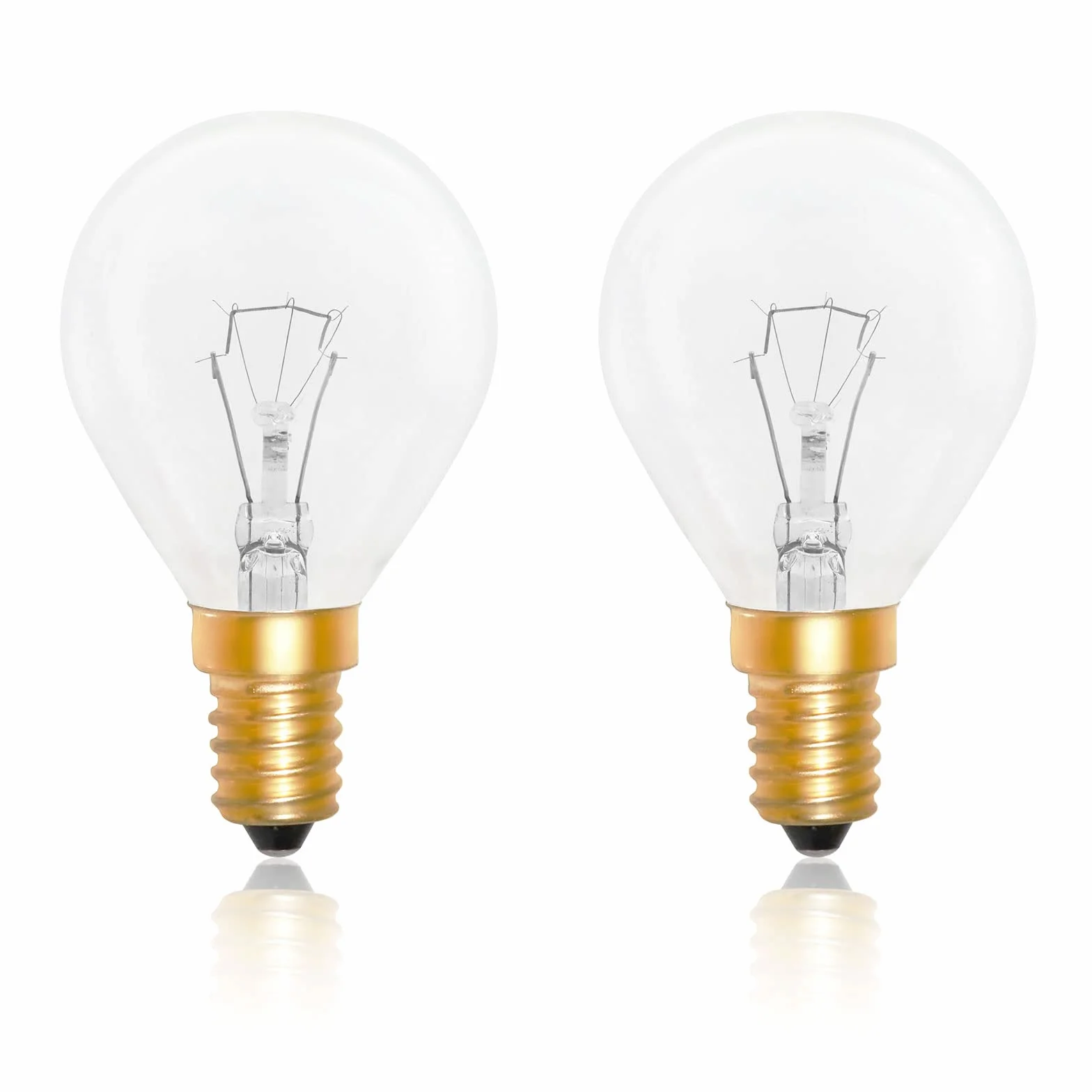 Żarówka do piekarnika G45 E14 ściemnialna, ciepła biel 2700 K, 410 lumenów, 78 mm x 45 mm, prąd zmienny 240 V, odporna na ciepło do 300 °C, do piekarnika, lampy solnej, lampy lawowej, 2